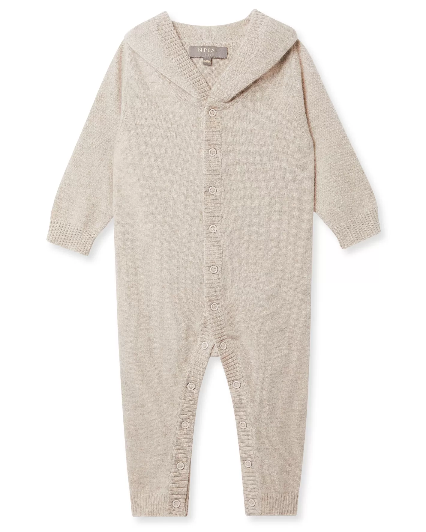 N.Peal Bear Cashmere Sleepsuit*BOY Boys | Baby