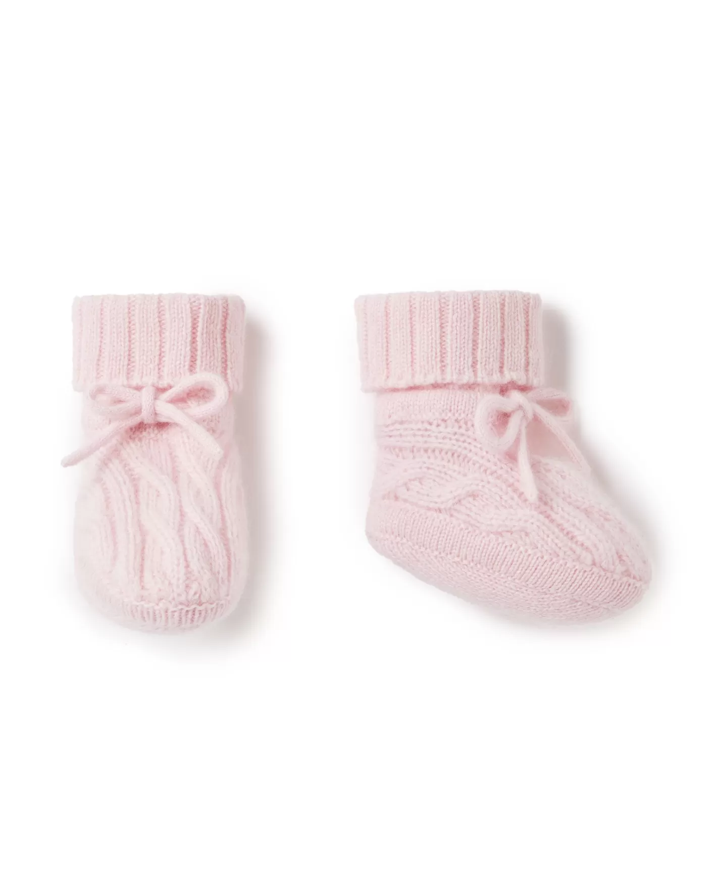 N.Peal Cable Cashmere Booties* Baby