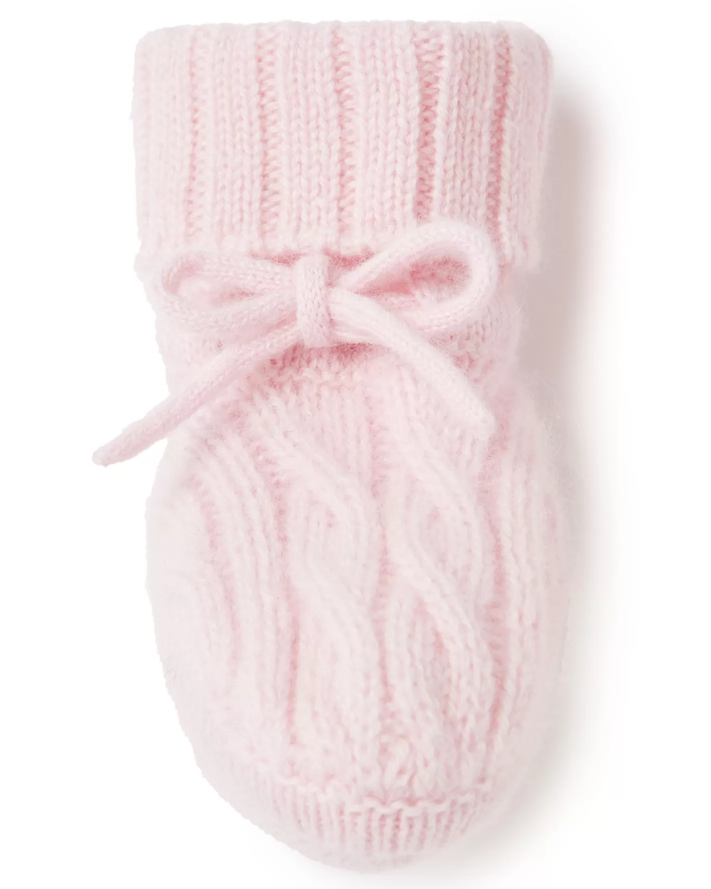 N.Peal Cable Cashmere Booties* Baby