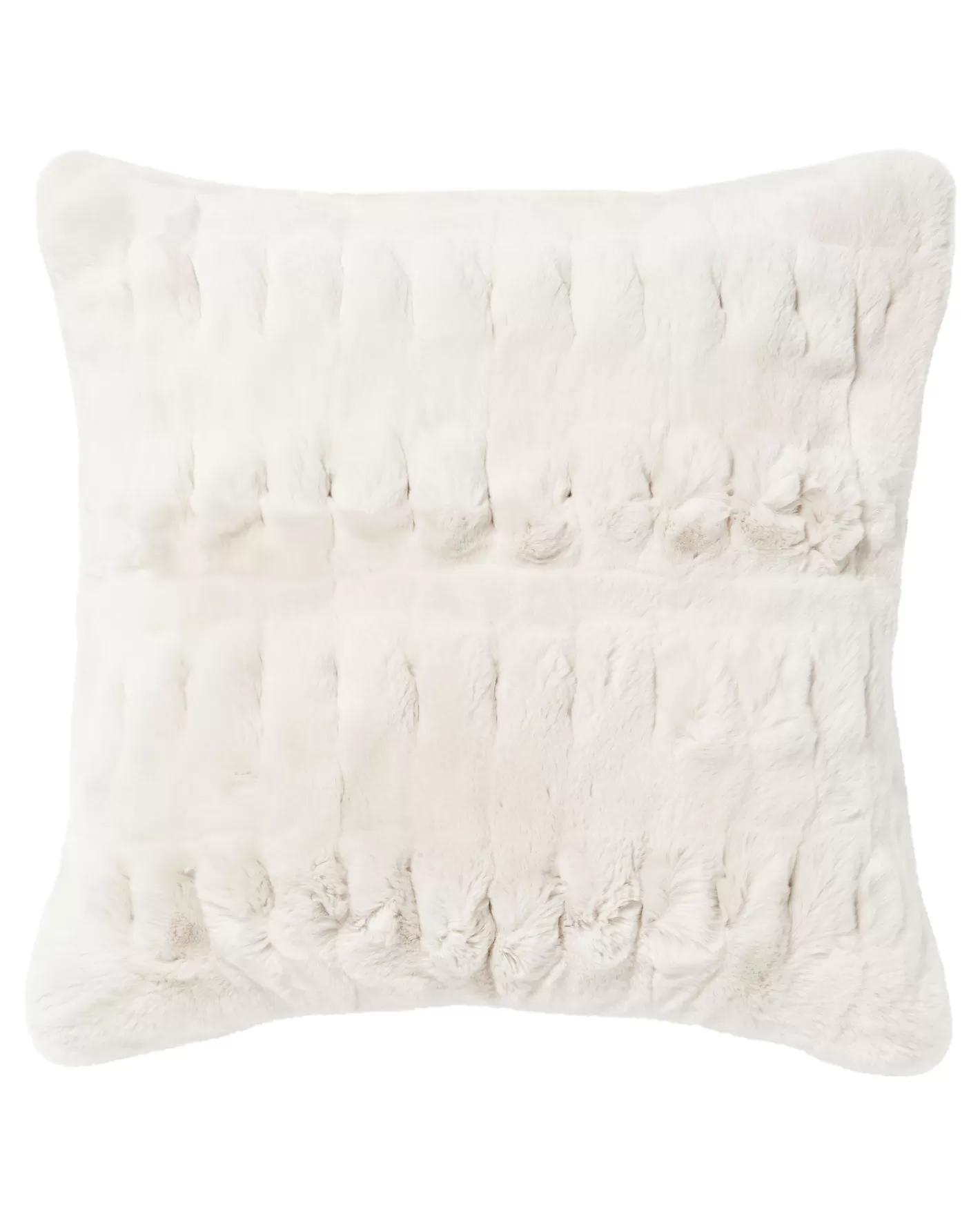 N.Peal Chunky Ribbed Cushion With Fur*Women Homeware | Homeware