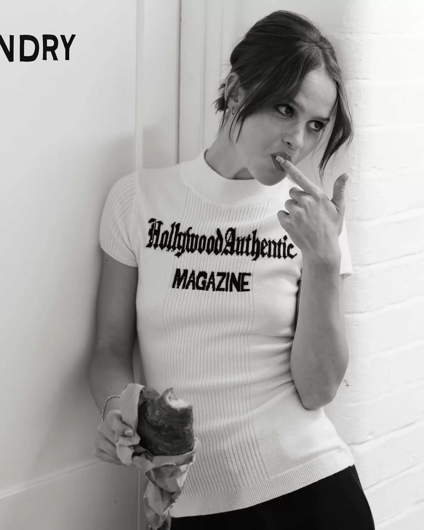 N.Peal Hollywood Authentic The Magazine Tee*Women White | Natural