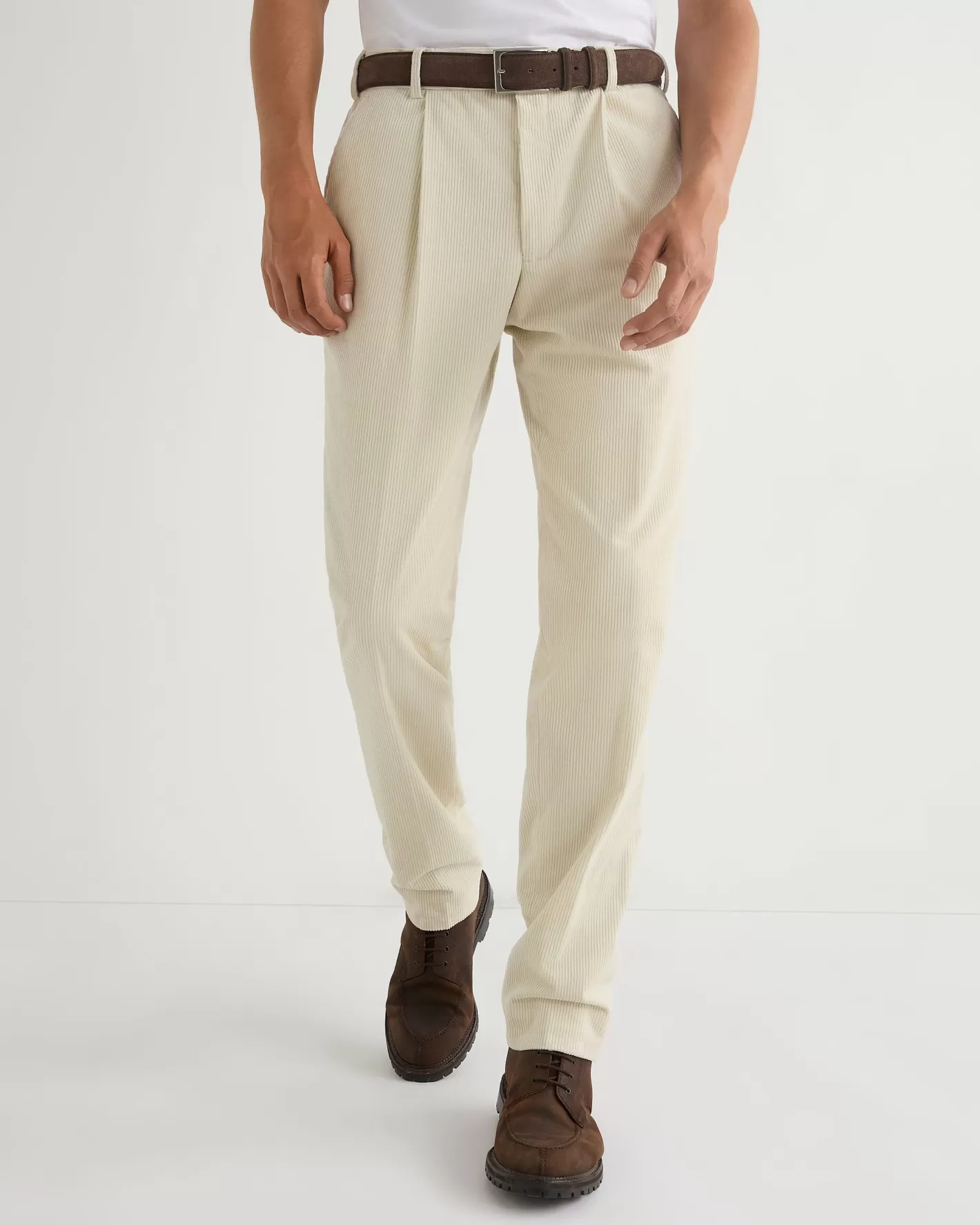 N.Peal Men's Atrani Cord Pants*Women White | White