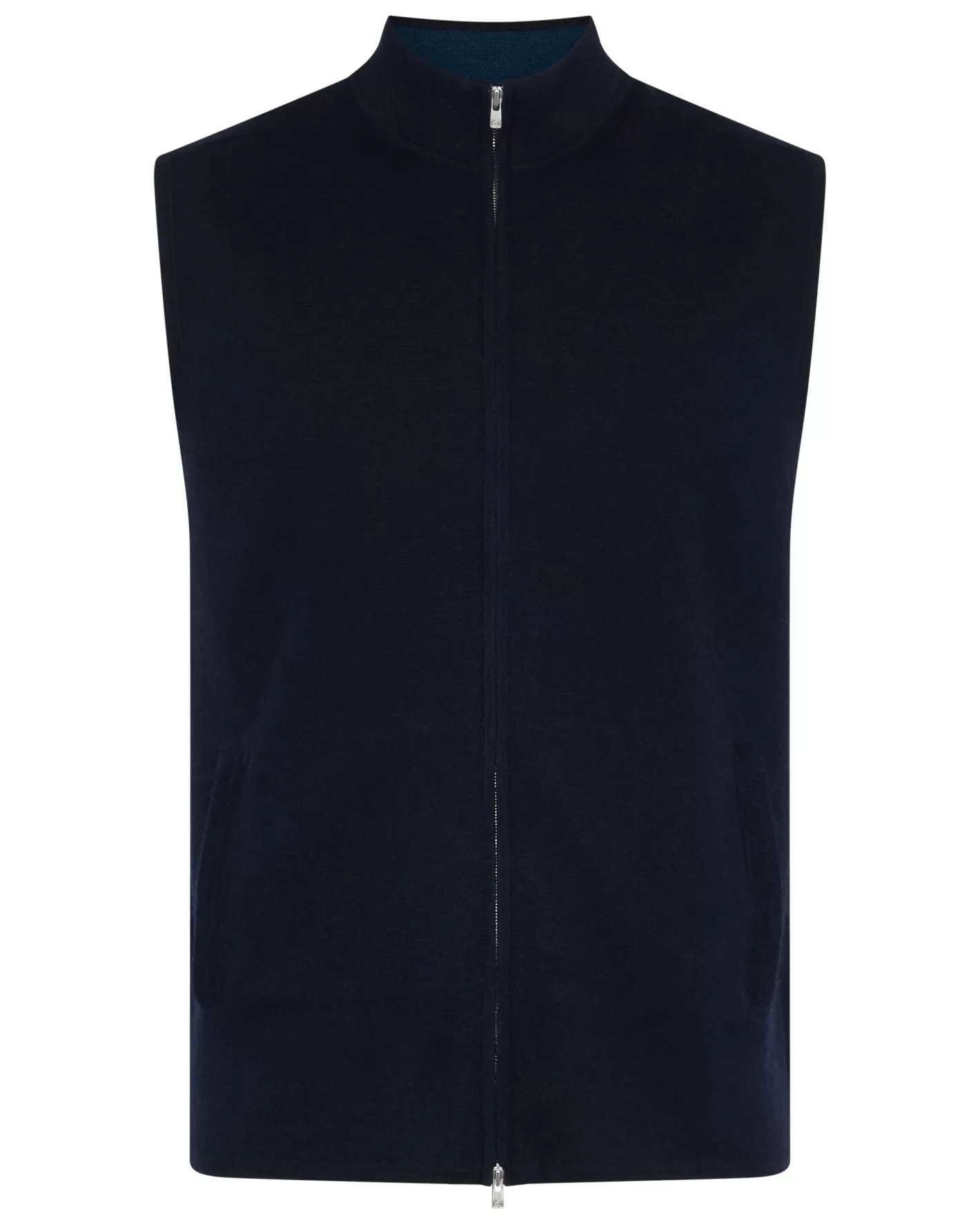 N.Peal Men's Bayswater Fine Gauge Cashmere Gilet*Women Navy | Navy