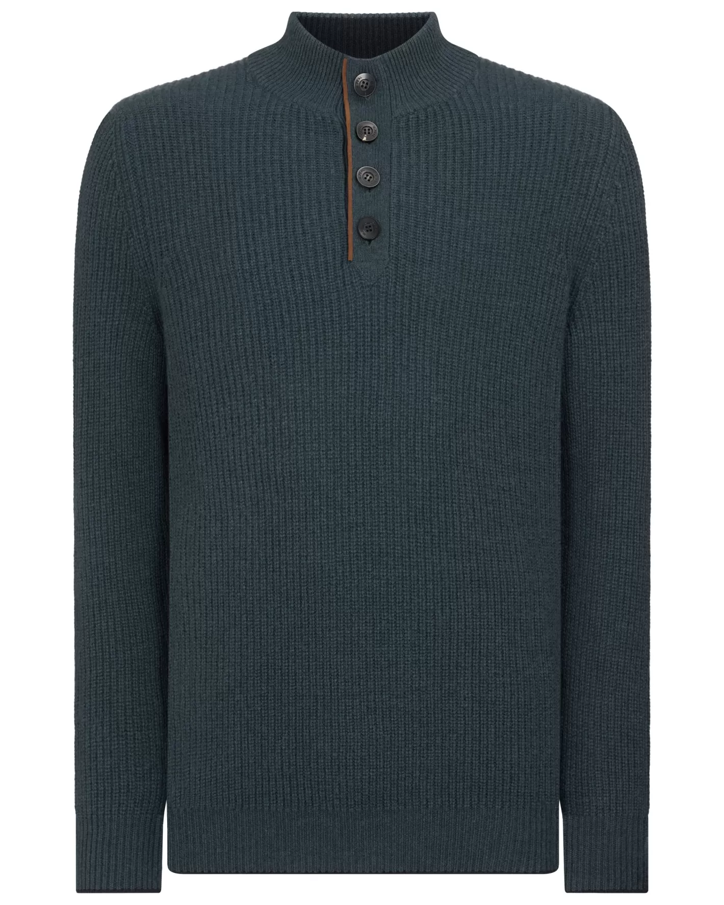 N.Peal Men's Beauchamp Half Button Cashmere Sweater*Women Blue | Blue