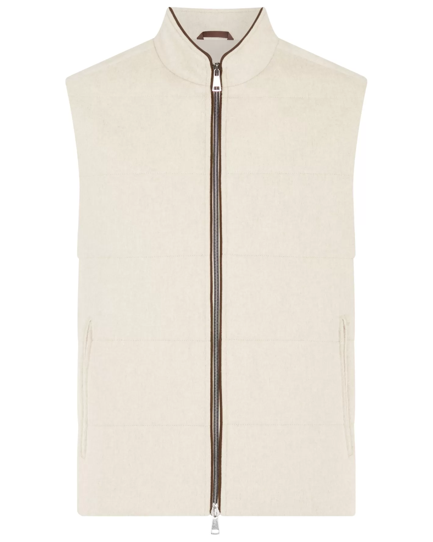 N.Peal Men's Belgravia Cashmere Gilet*Women Natural | Natural