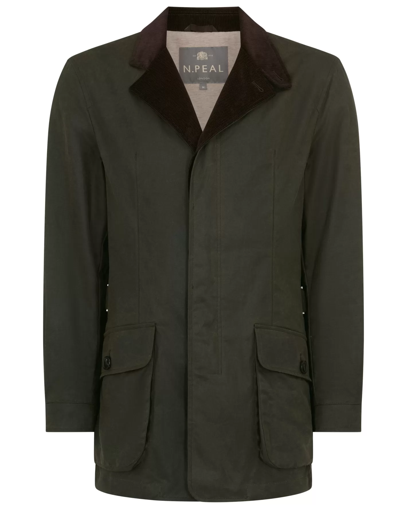 N.Peal Men's Breckenridge Wax Jacket* Green | Woven Collection