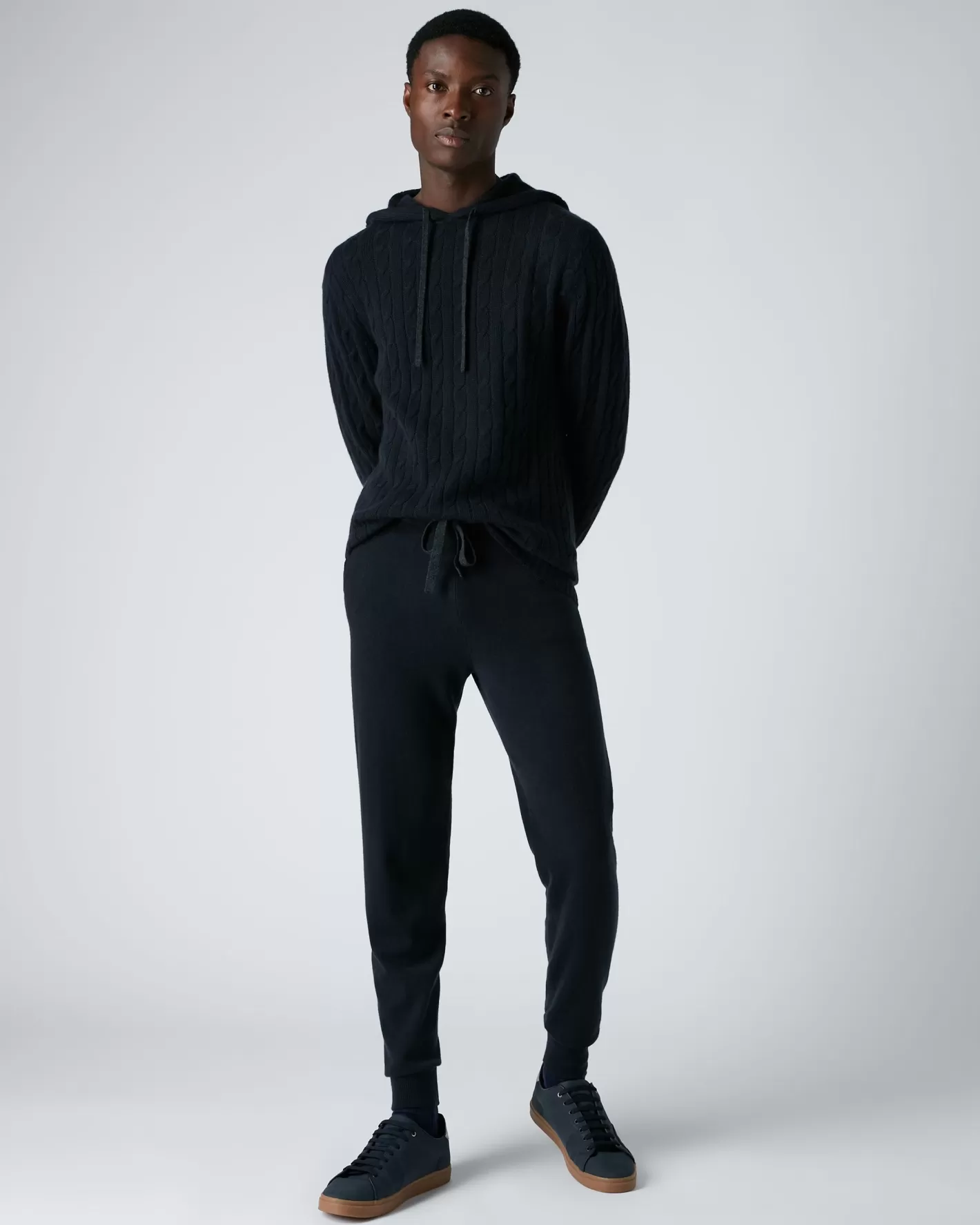 N.Peal Men's Brompton Cashmere Jogger*Women Navy | Navy