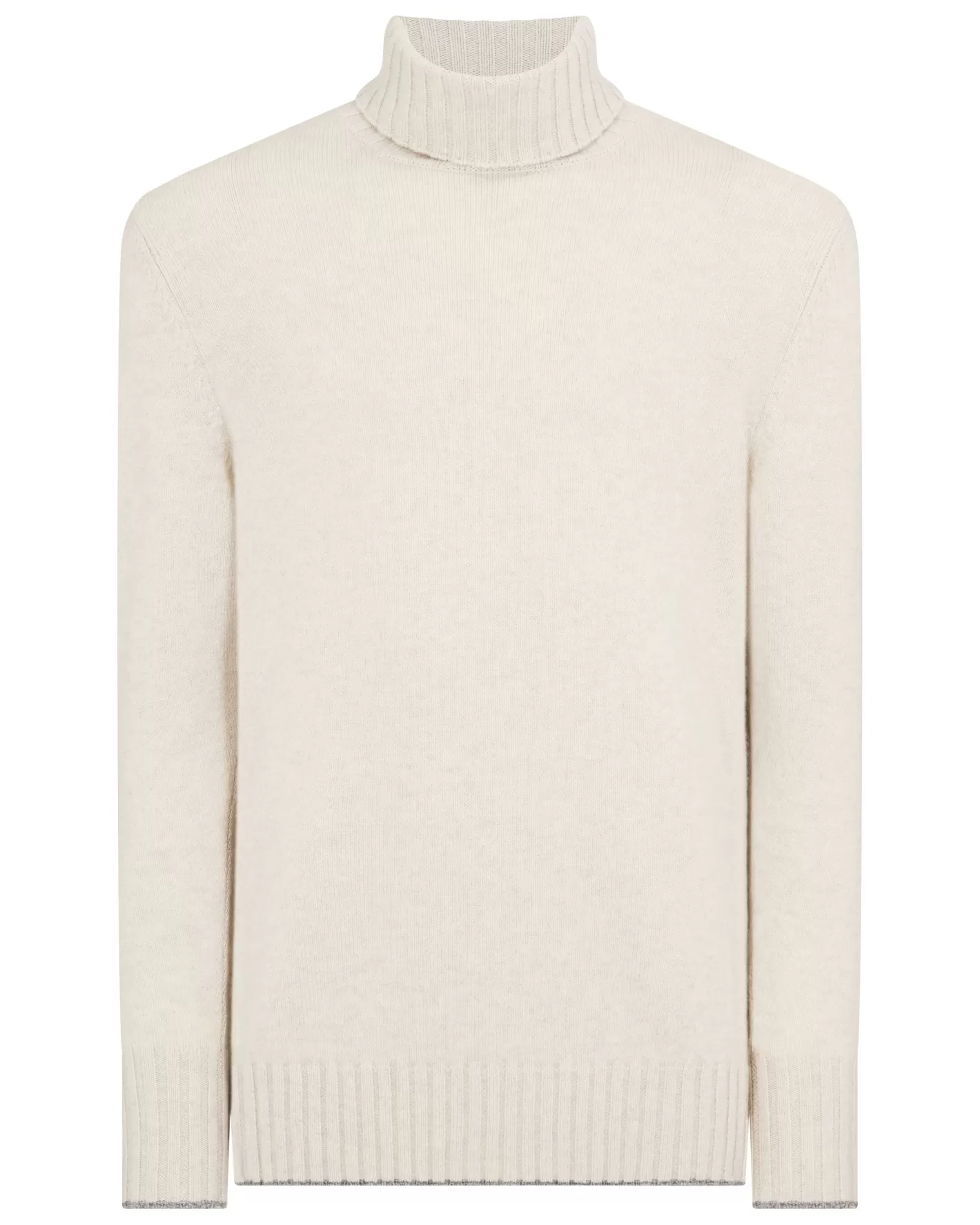 N.Peal Men's Brompton Turtle Neck Cashmere Sweater*Women Natural | Natural