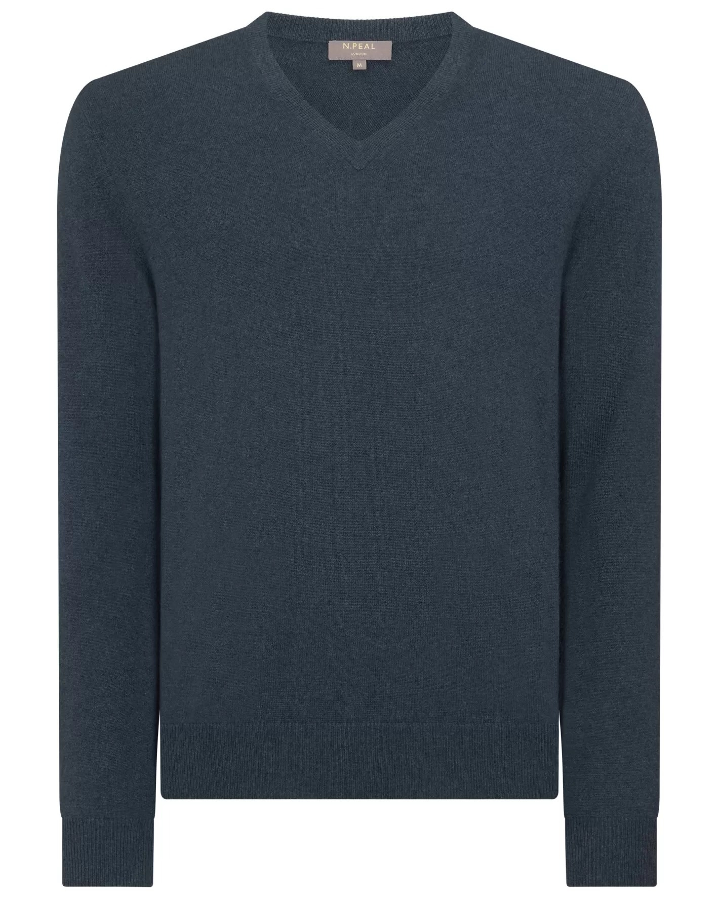 N.Peal Men's Burlington V Neck Cashmere Sweater*Women Blue | Blue