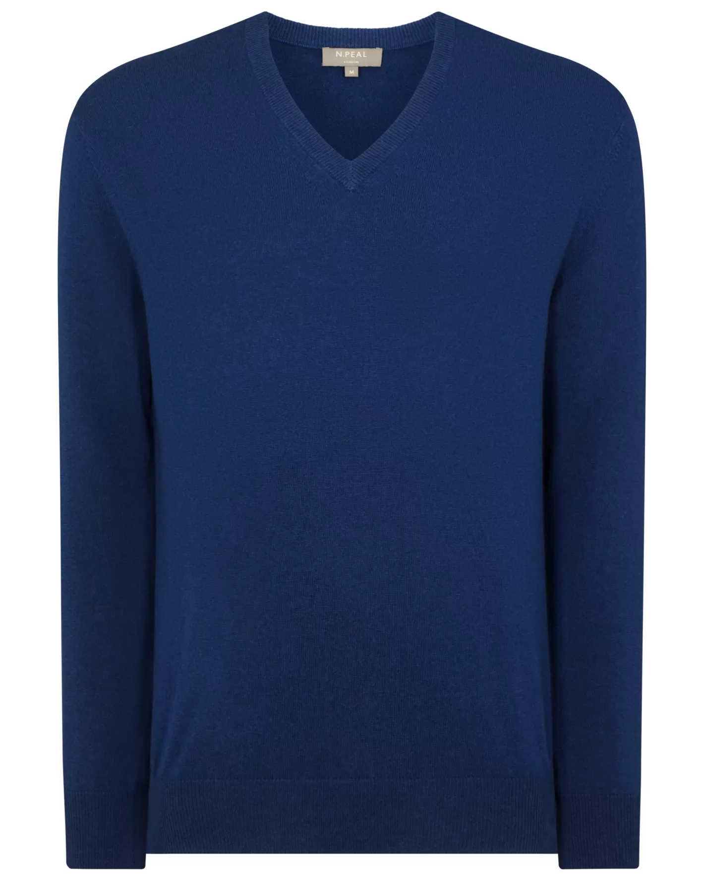 N.Peal Men's Burlington V Neck Cashmere Sweater*Women Blue | Blue