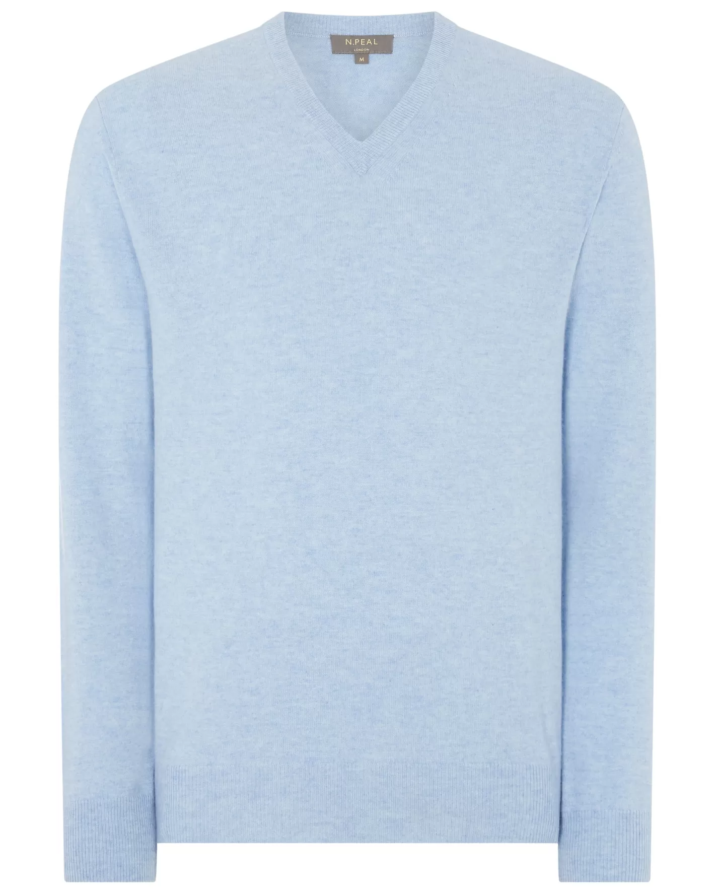 N.Peal Men's Burlington V Neck Cashmere Sweater*Women Blue | Blue