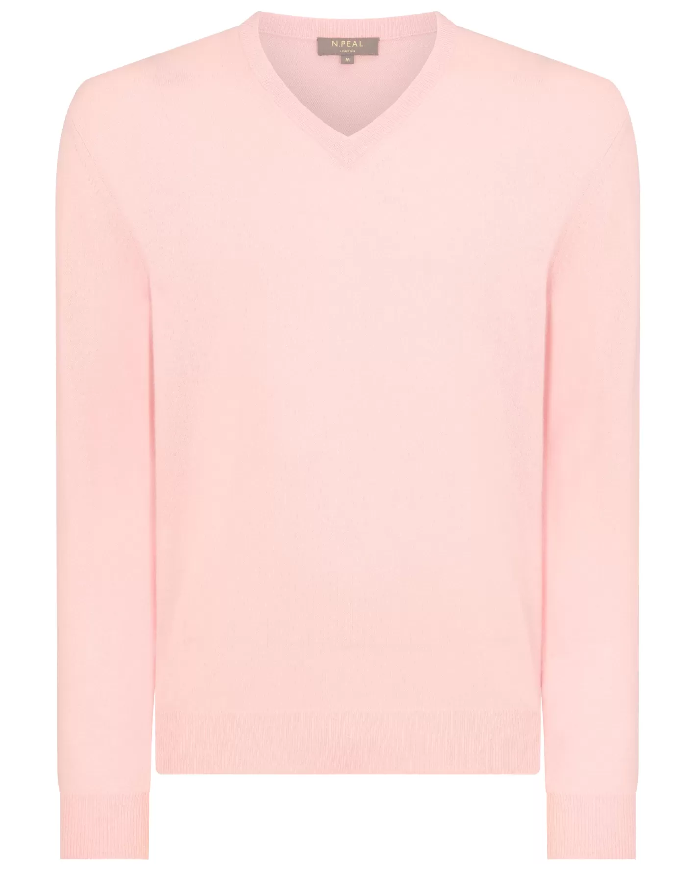 N.Peal Men's Burlington V Neck Cashmere Sweater*Women Pink | Pink