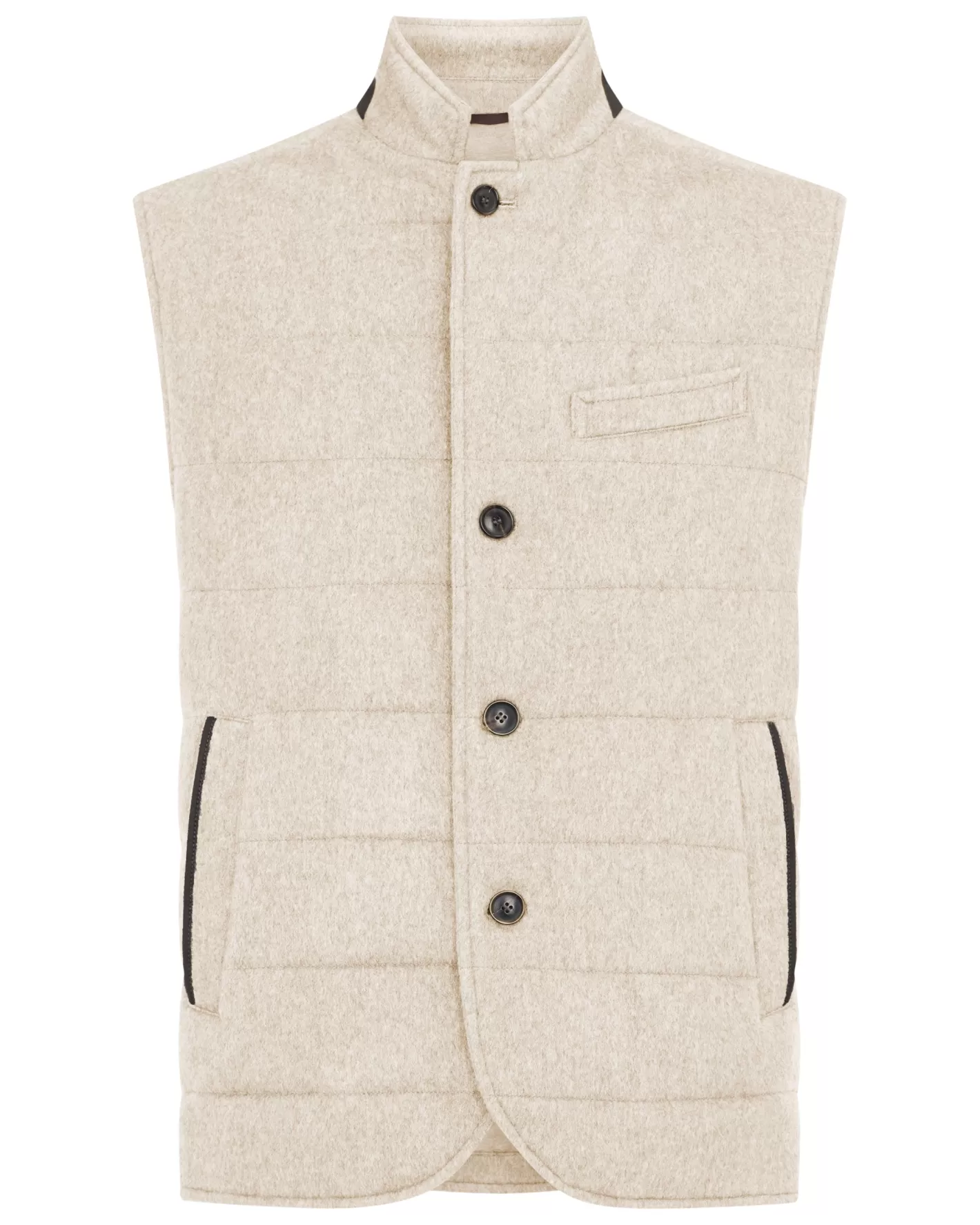 N.Peal Men's Calgary Cashmere Gilet*Women Brown | Brown