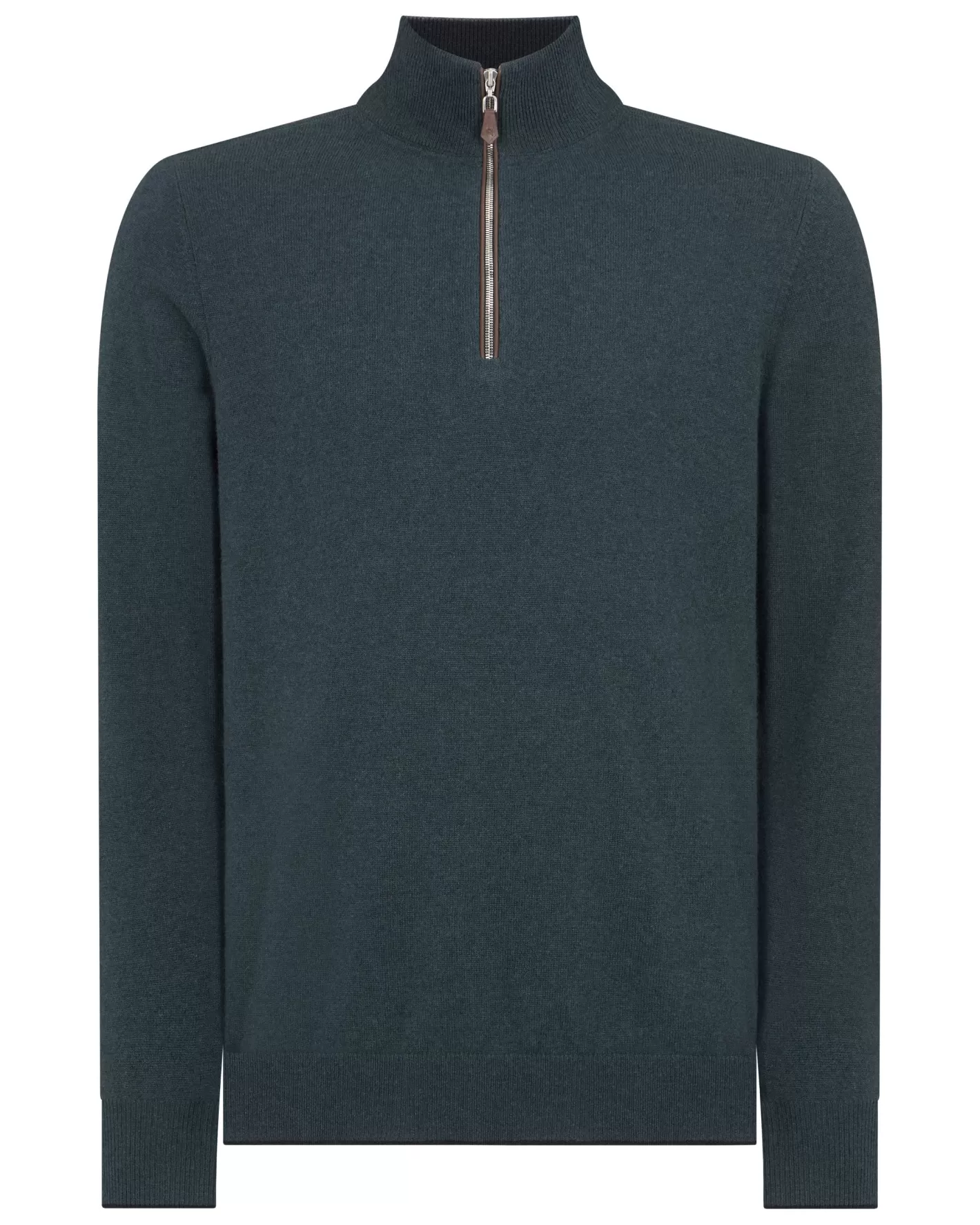 N.Peal Men's Carnaby Half Zip Cashmere Sweater*Women Blue | Blue