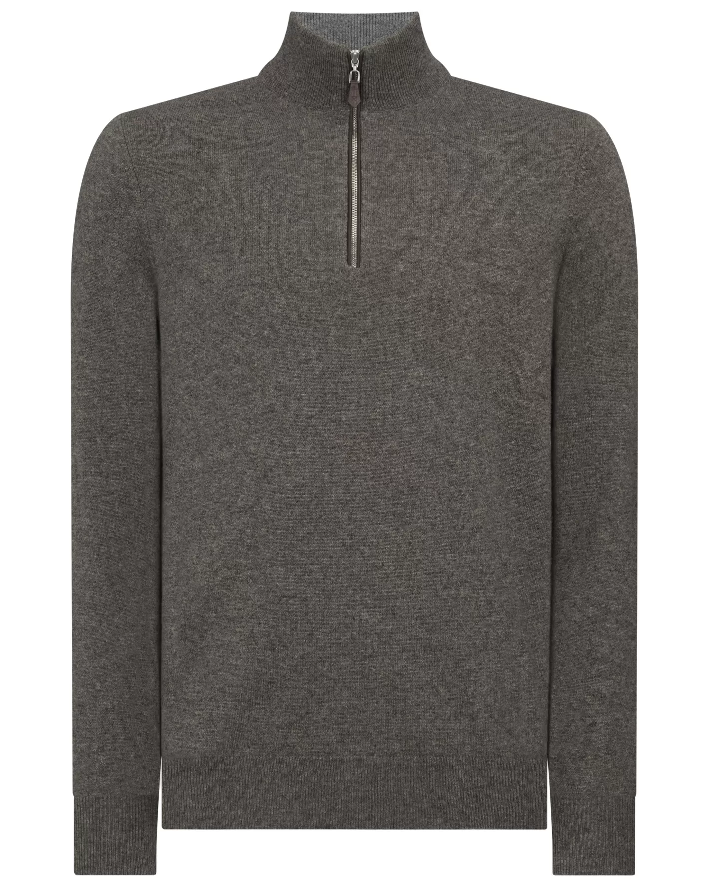 N.Peal Men's Carnaby Half Zip Cashmere Sweater*Women Natural | Natural