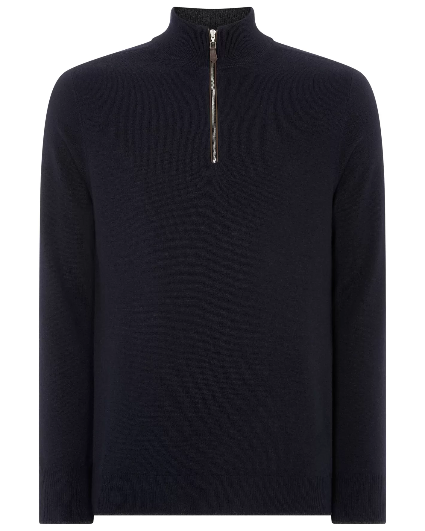 N.Peal Men's Carnaby Half Zip Cashmere Sweater*Women Navy | Navy