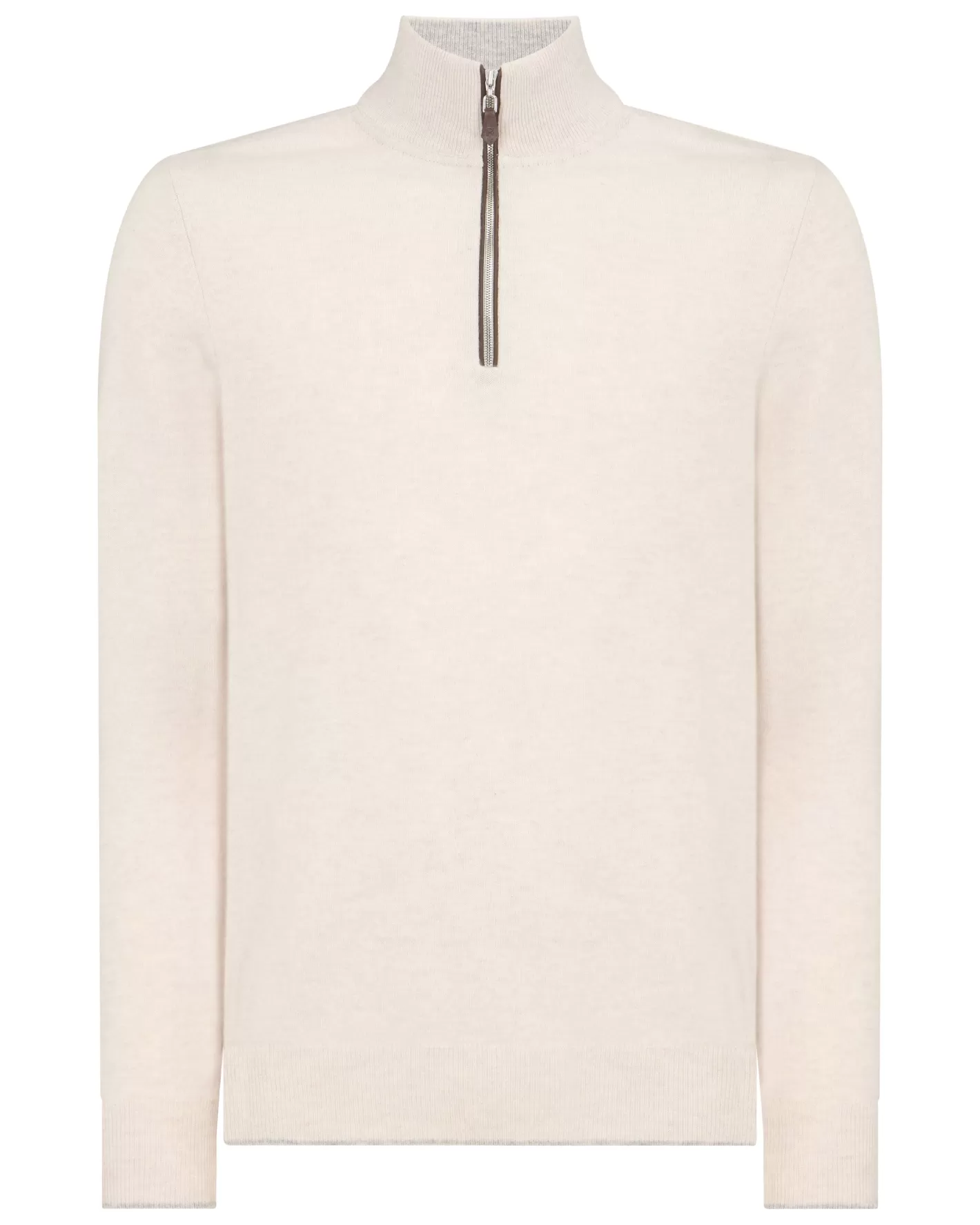 N.Peal Men's Carnaby Half Zip Cashmere Sweater*Women White | White