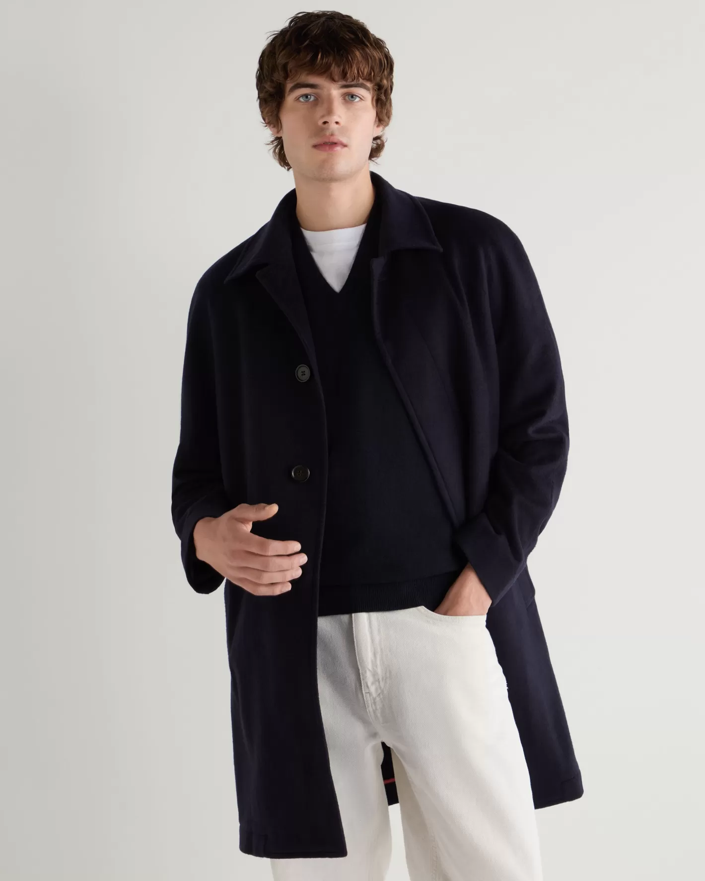 N.Peal Men's Cashmere Coat*Women Navy | Navy