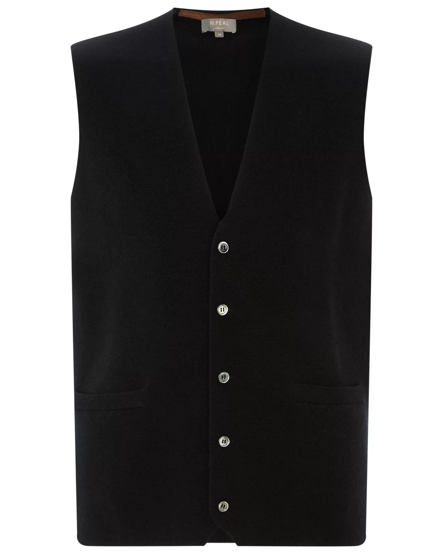 N.Peal Men's Chelsea Cashmere Waistcoat*Women Black | Black