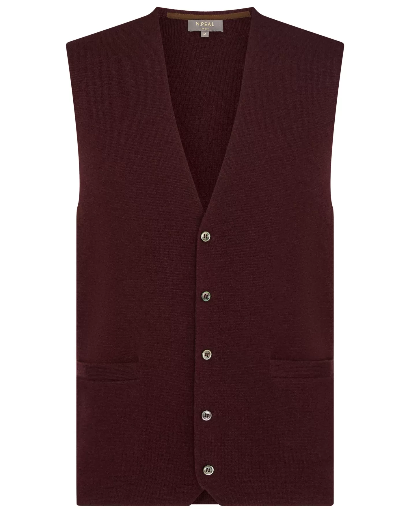 N.Peal Men's Chelsea Cashmere Waistcoat*Women Red | Red