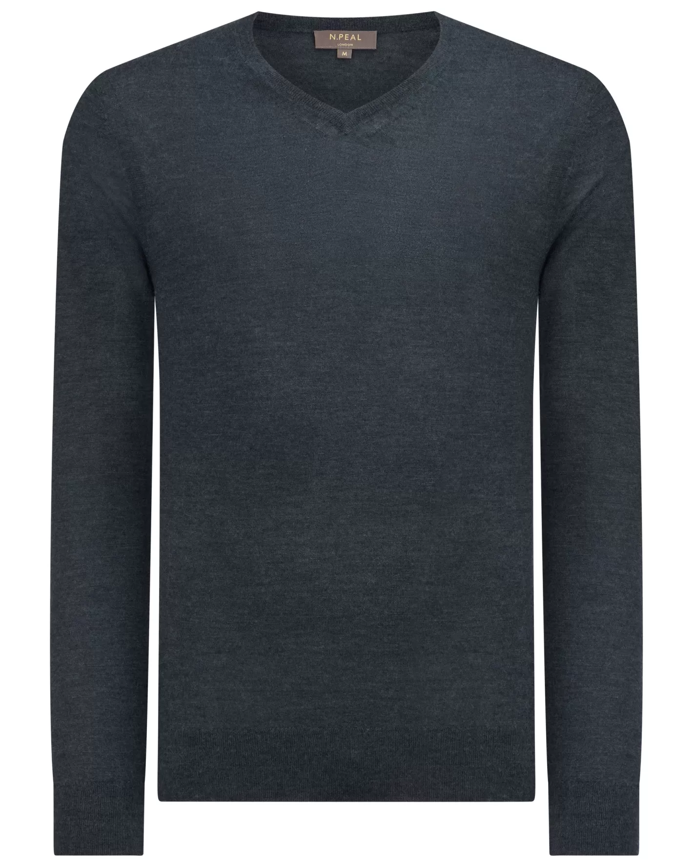 N.Peal Men's Conduit Fine Gauge Cashmere V Neck Sweater*Women Blue | Blue