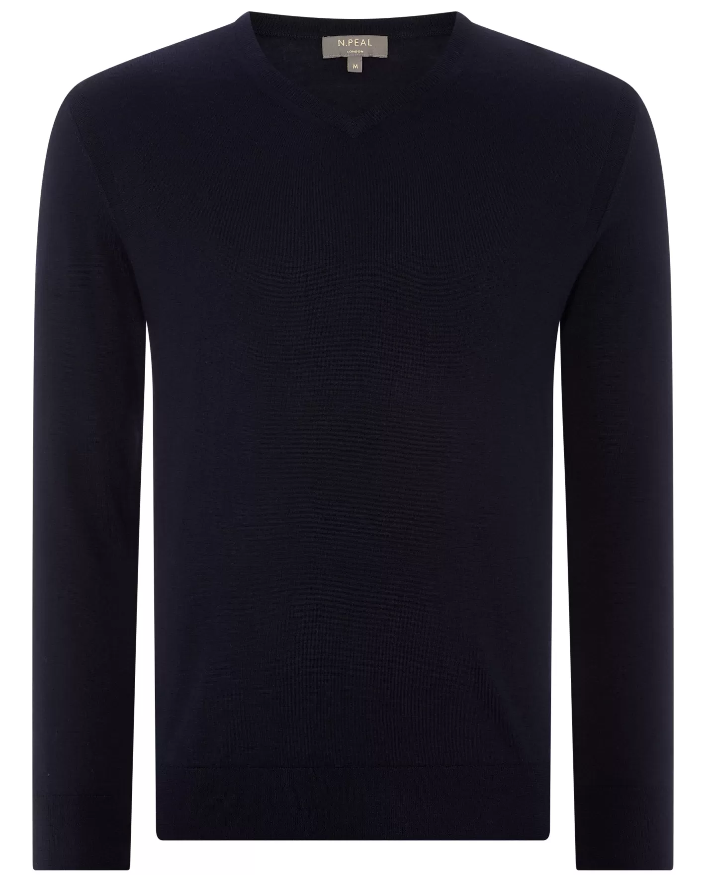 N.Peal Men's Conduit Fine Gauge Cashmere V Neck Sweater*Women Navy | Navy