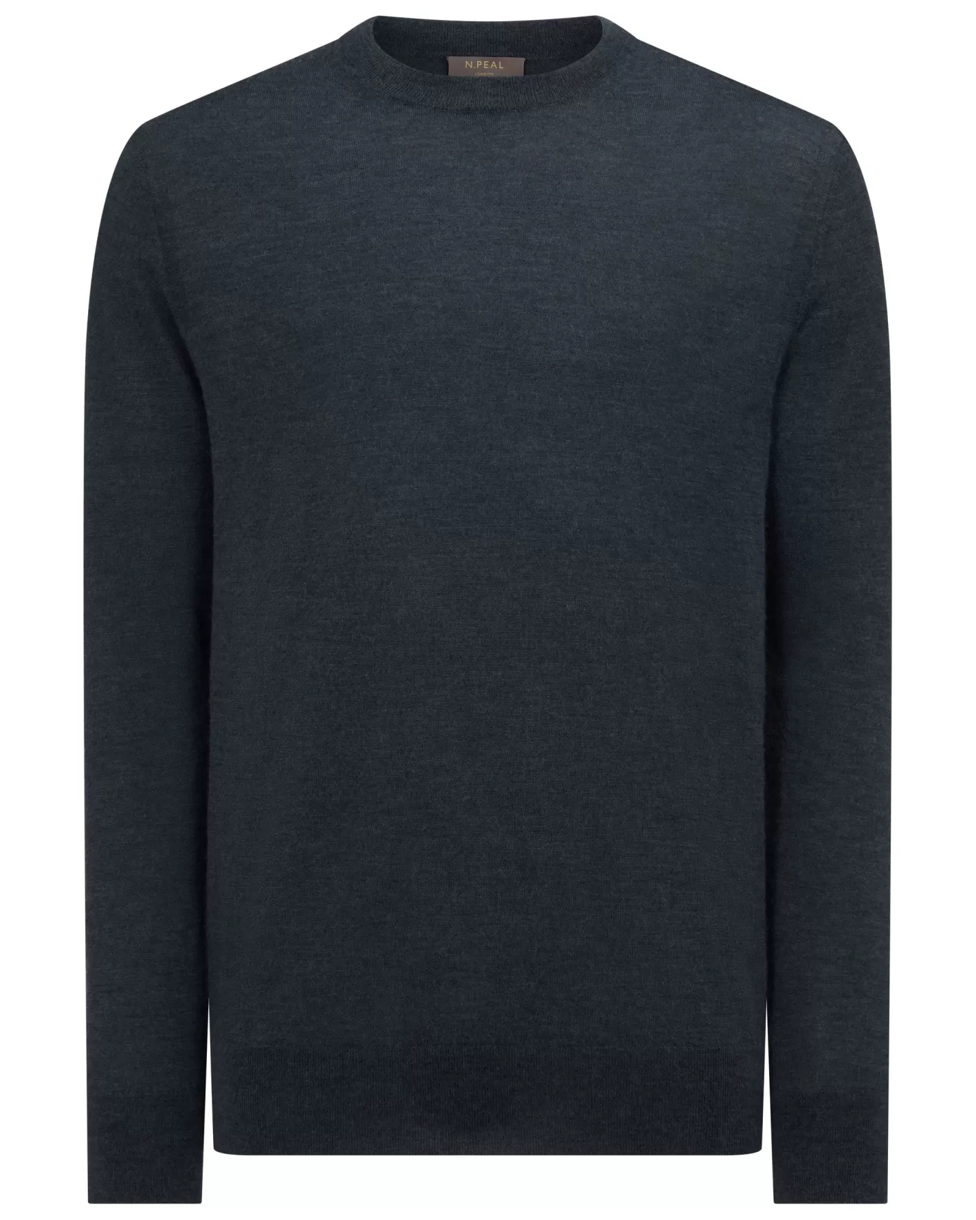 N.Peal Men's Covent Fine Gauge Cashmere Round Neck Sweater*Women Blue | Blue