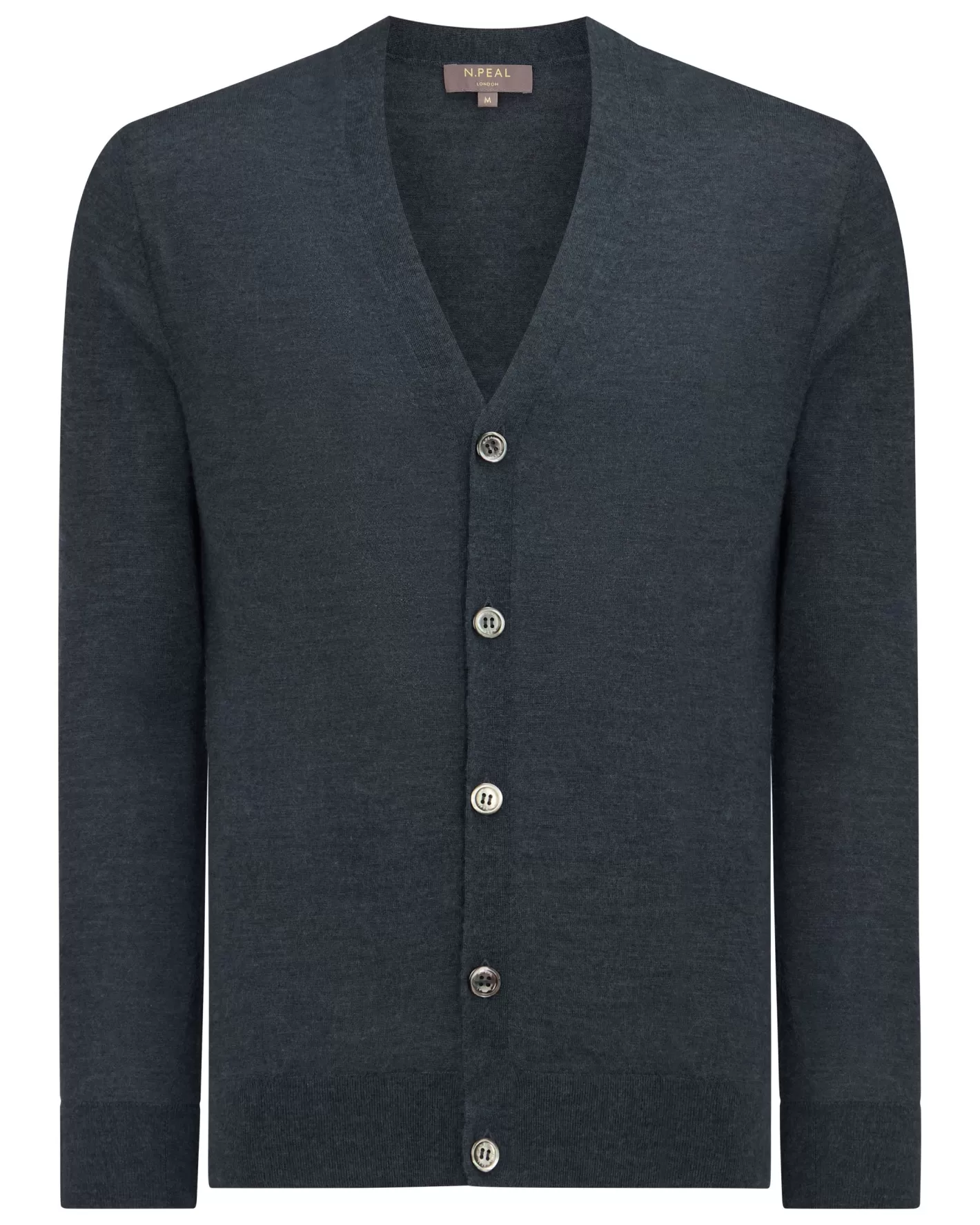 N.Peal Men's Curzon Fine Gauge Cashmere Cardigan*Women Blue | Blue