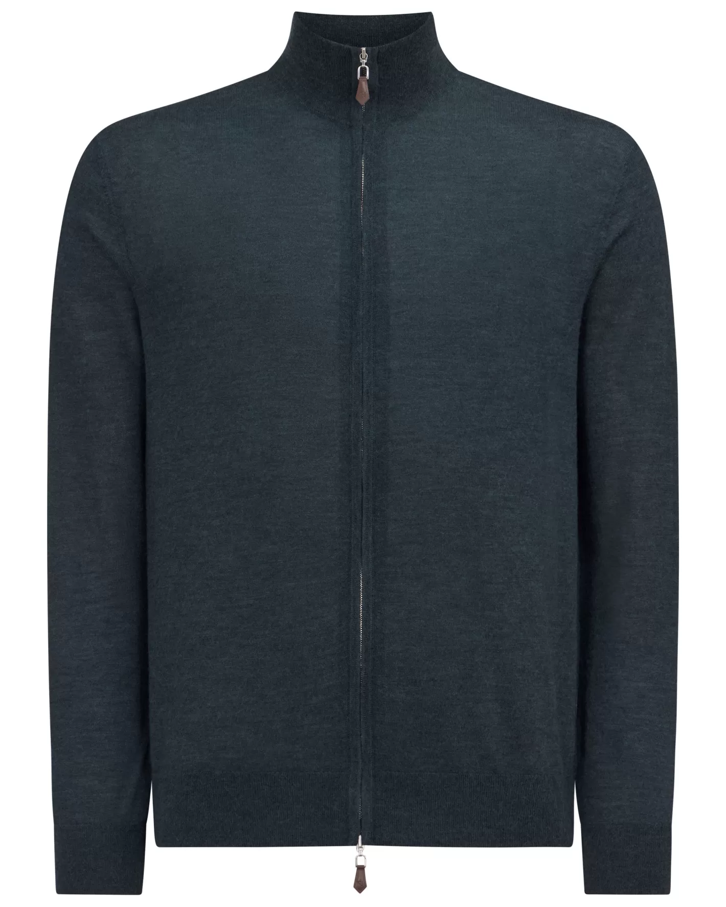 N.Peal Men's Hyde Fine Gauge Cashmere Full Zip Sweater*Women Blue | Blue