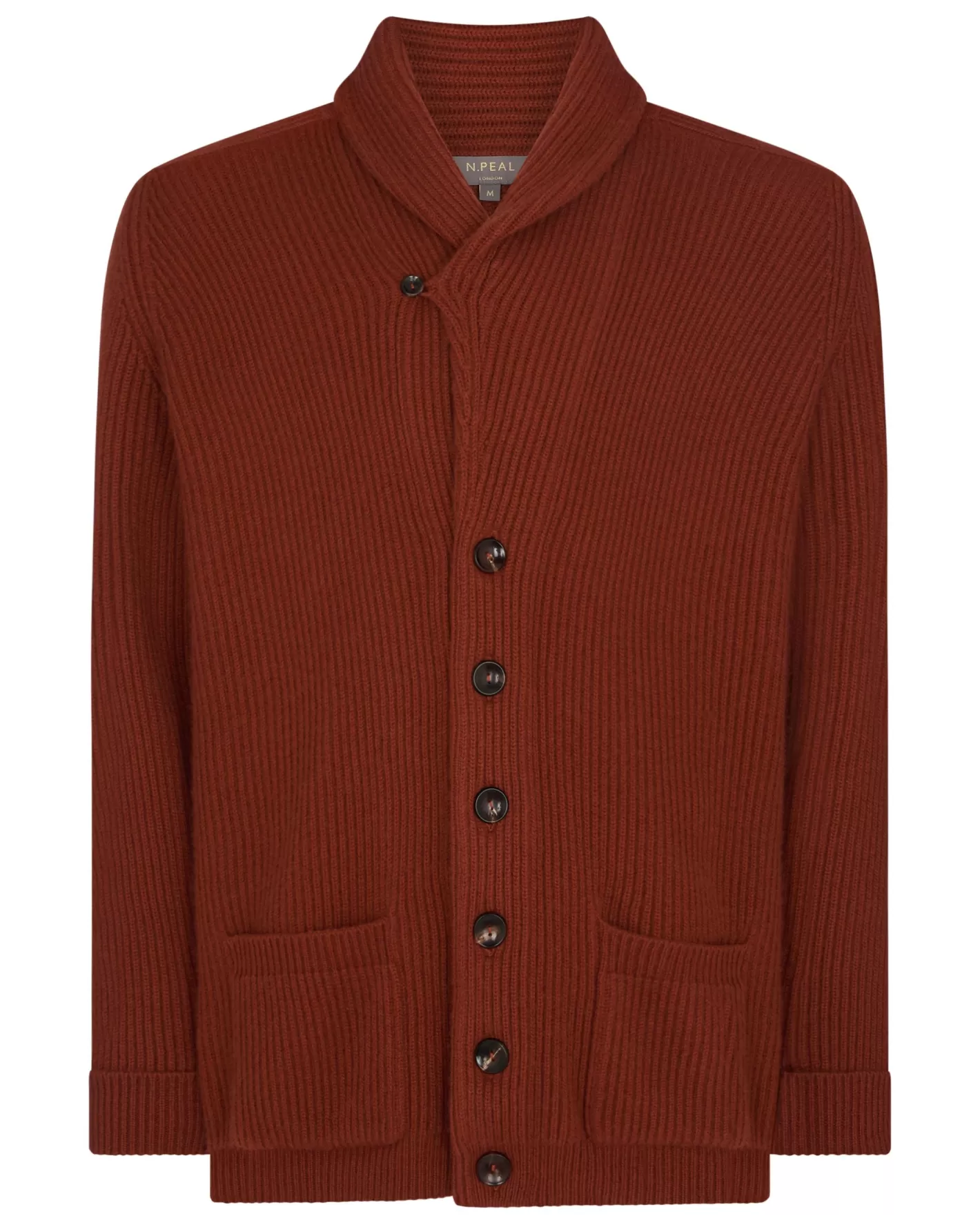 N.Peal Men's Kensington Cashmere Cardigan*Women Orange | Orange