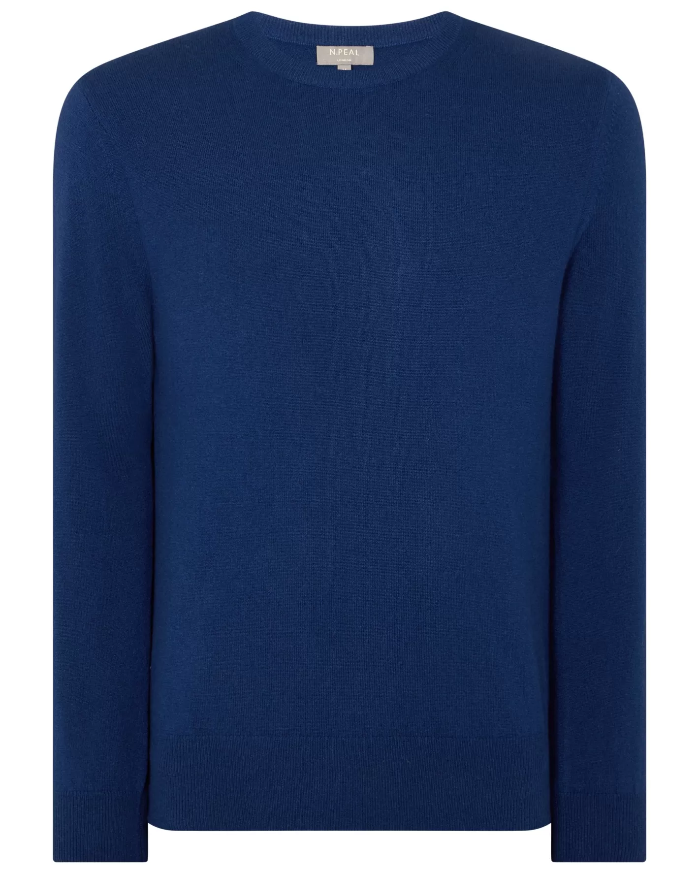 N.Peal Men's Oxford Round Neck Cashmere Sweater*Women Blue | Blue