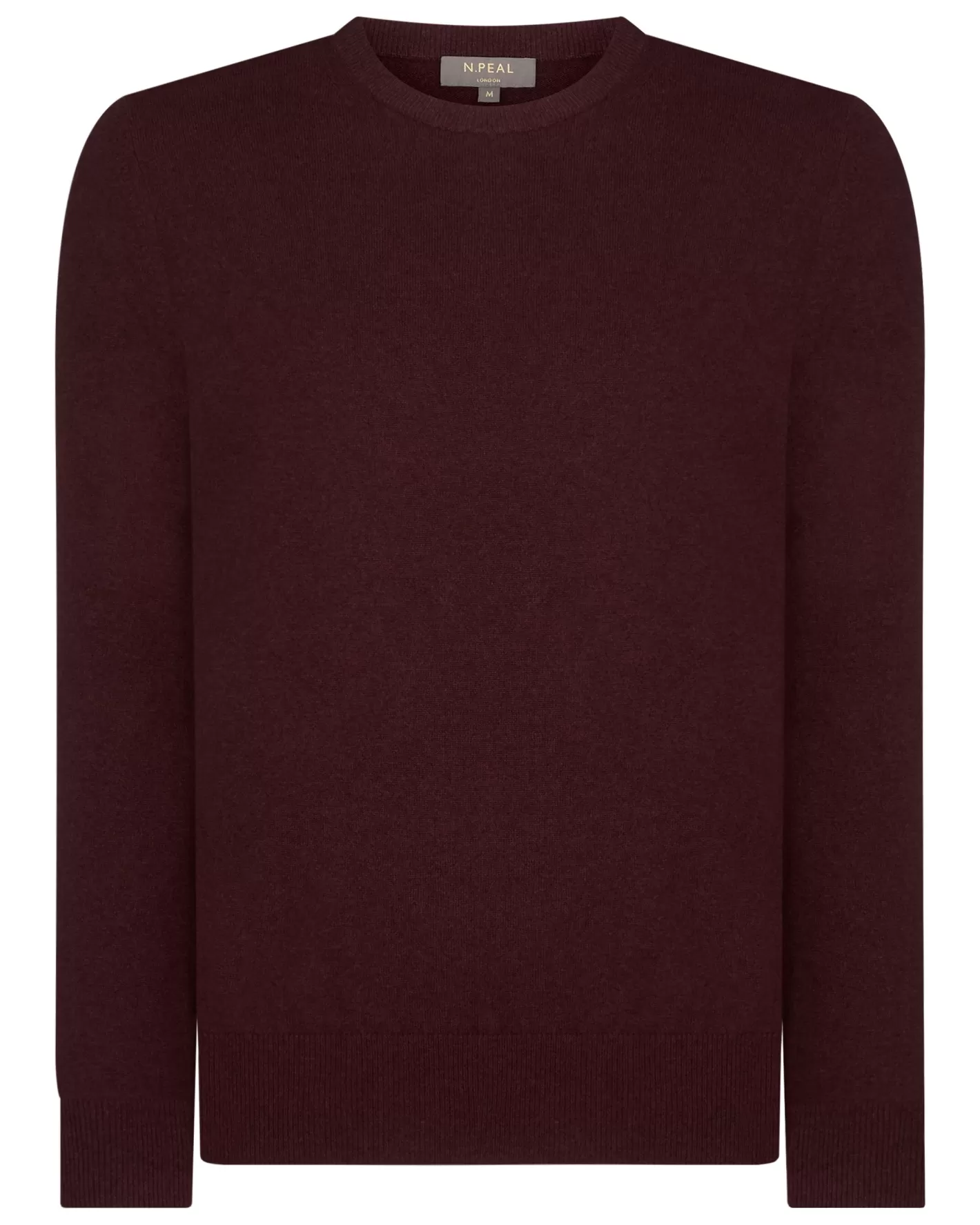 N.Peal Men's Oxford Round Neck Cashmere Sweater*Women Red | Red