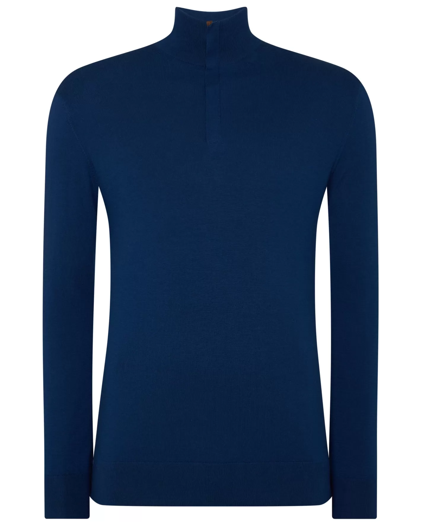 N.Peal Men's Regent Fine Gauge Cashmere Half Zip Sweater*Women Blue | Blue