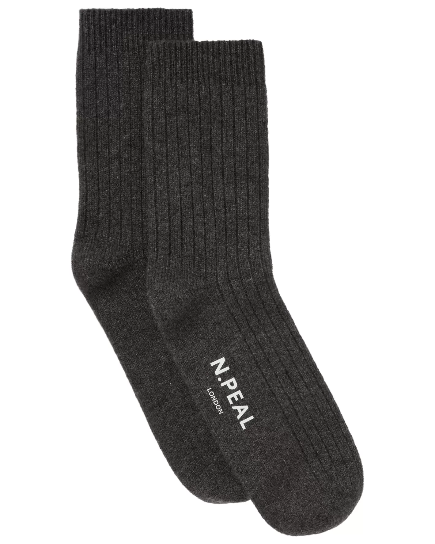 N.Peal Men's Rib Cashmere House Socks* Homeware | Socks & Slippers