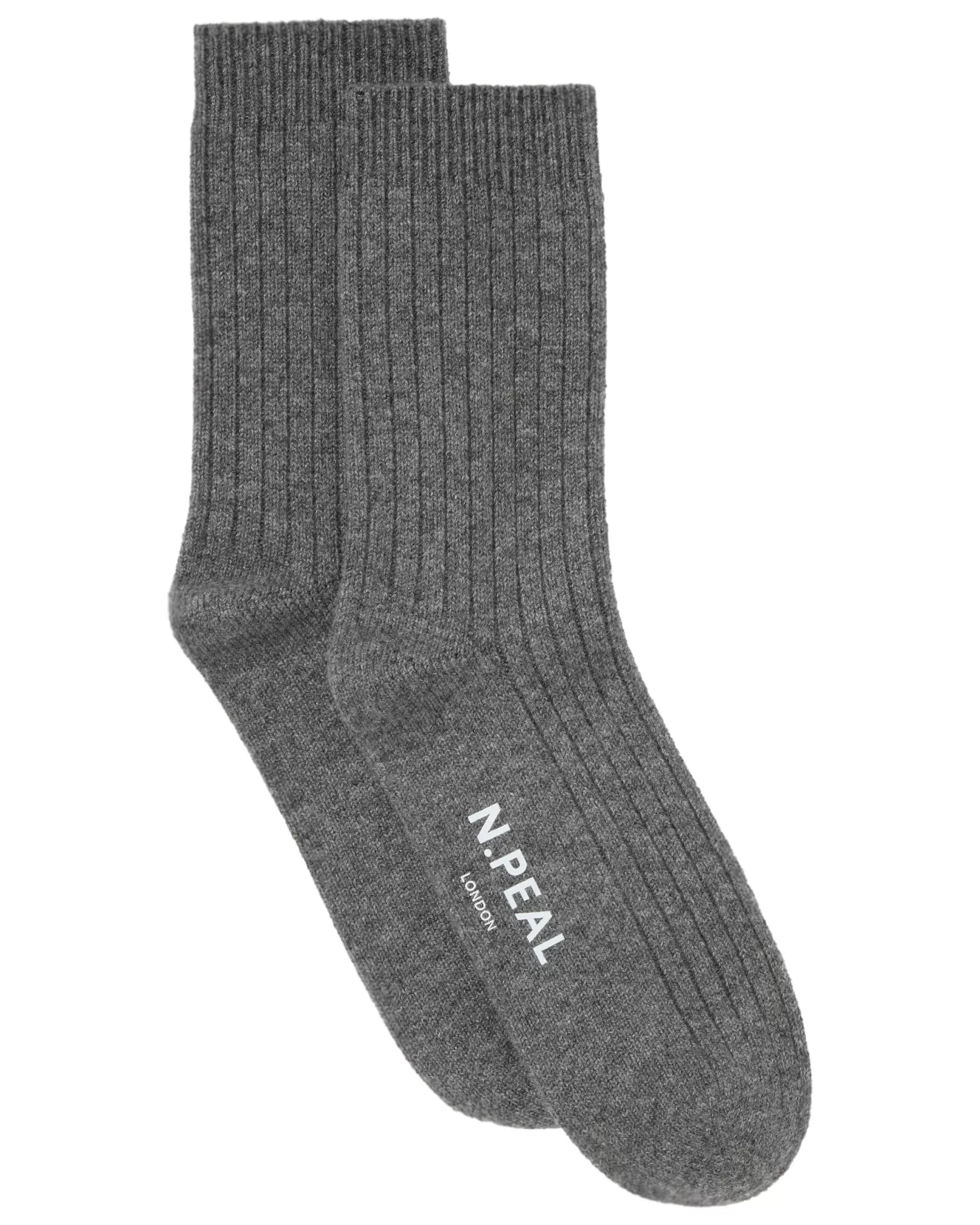 N.Peal Men's Rib Cashmere House Socks* Homeware | Socks & Slippers