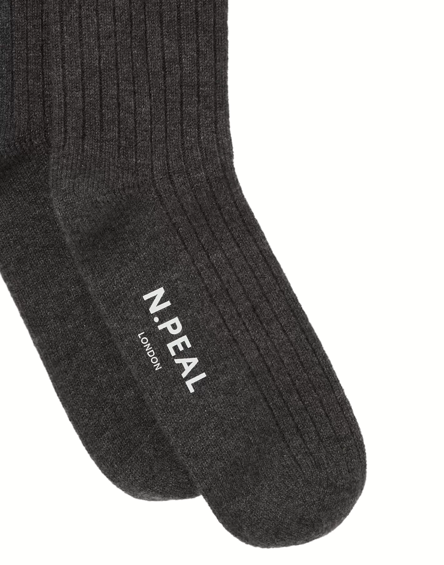 N.Peal Men's Rib Cashmere House Socks* Homeware | Socks & Slippers