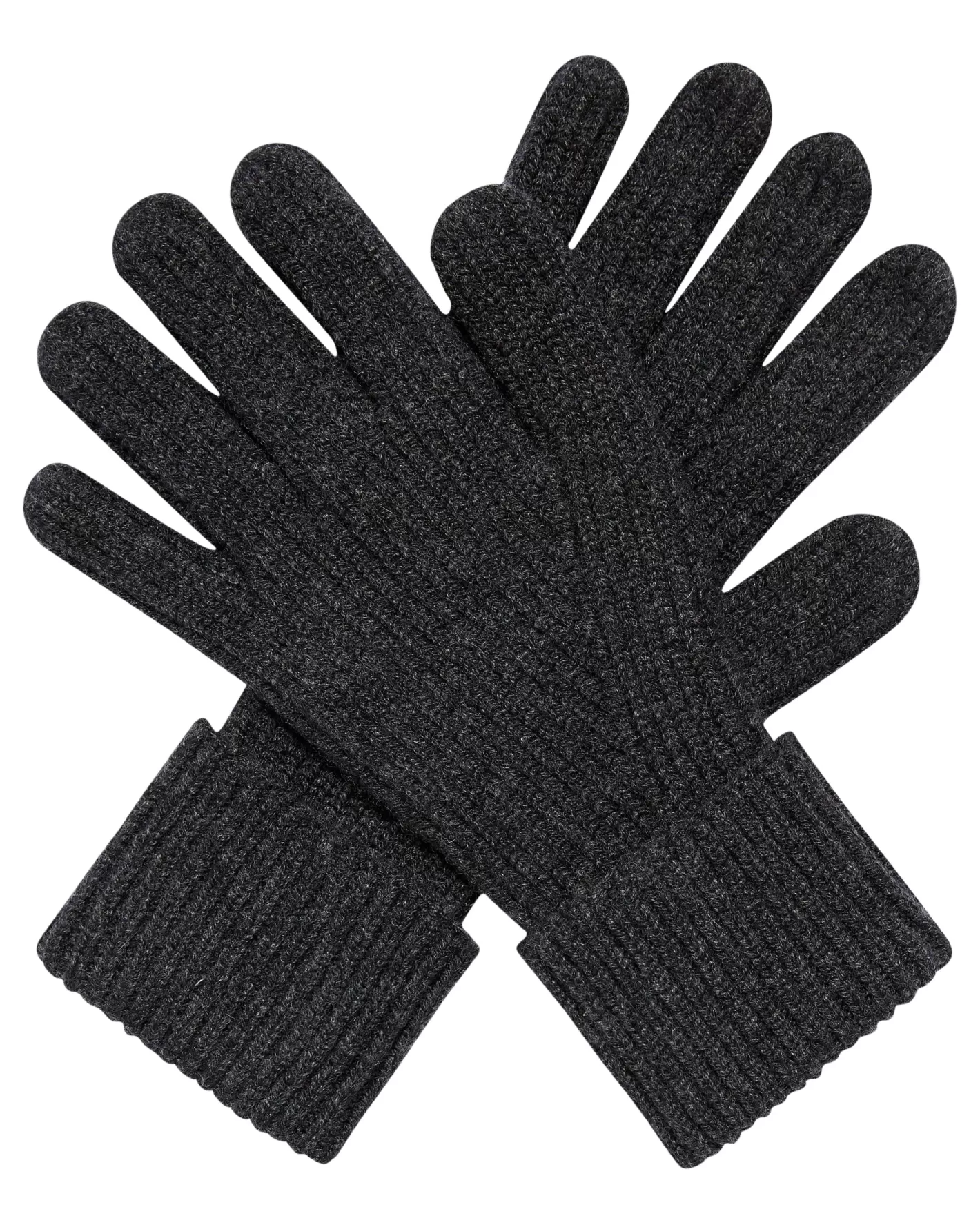 N.Peal Men's Ribbed Cashmere Gloves* Gloves