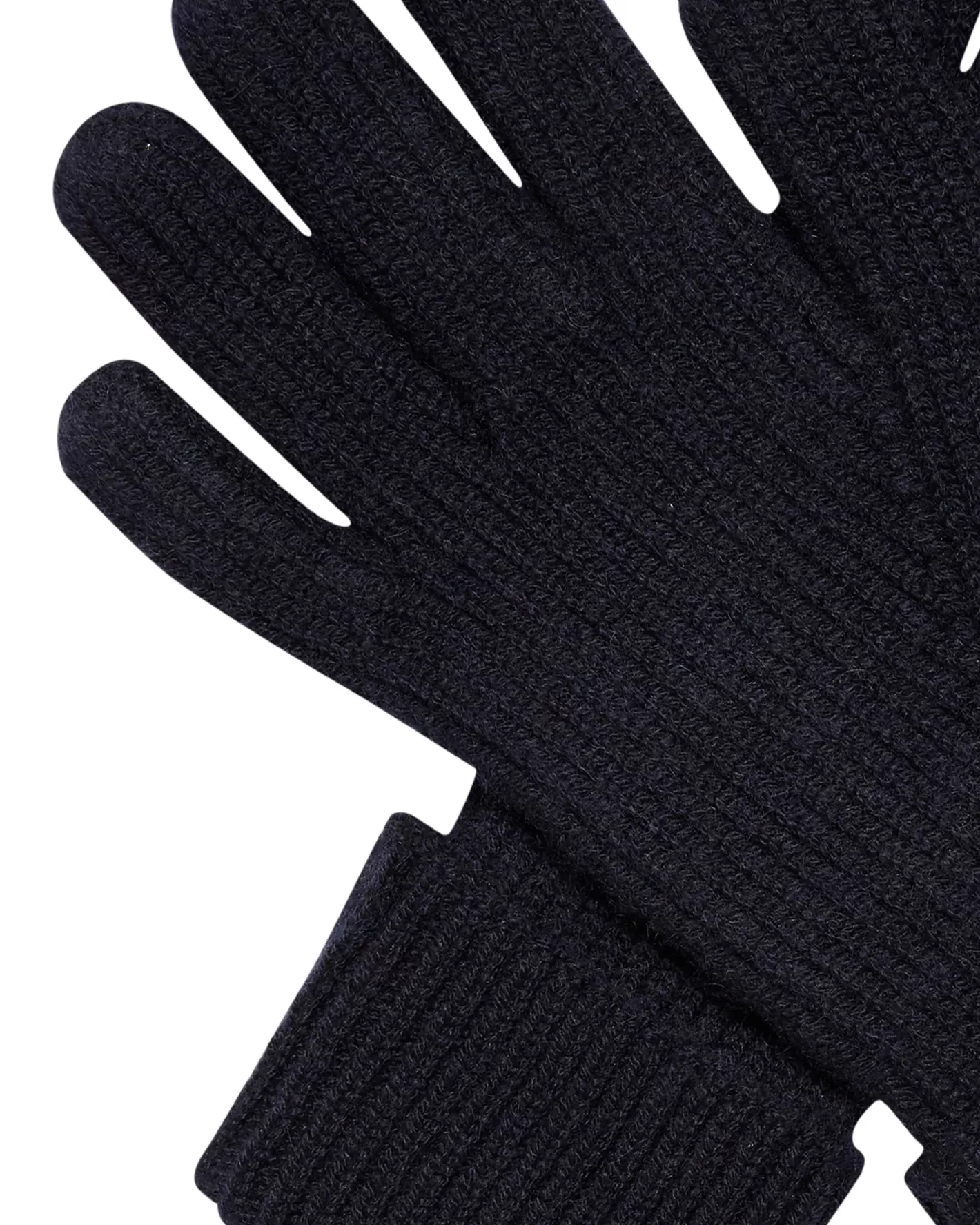 N.Peal Men's Ribbed Cashmere Gloves* Gloves