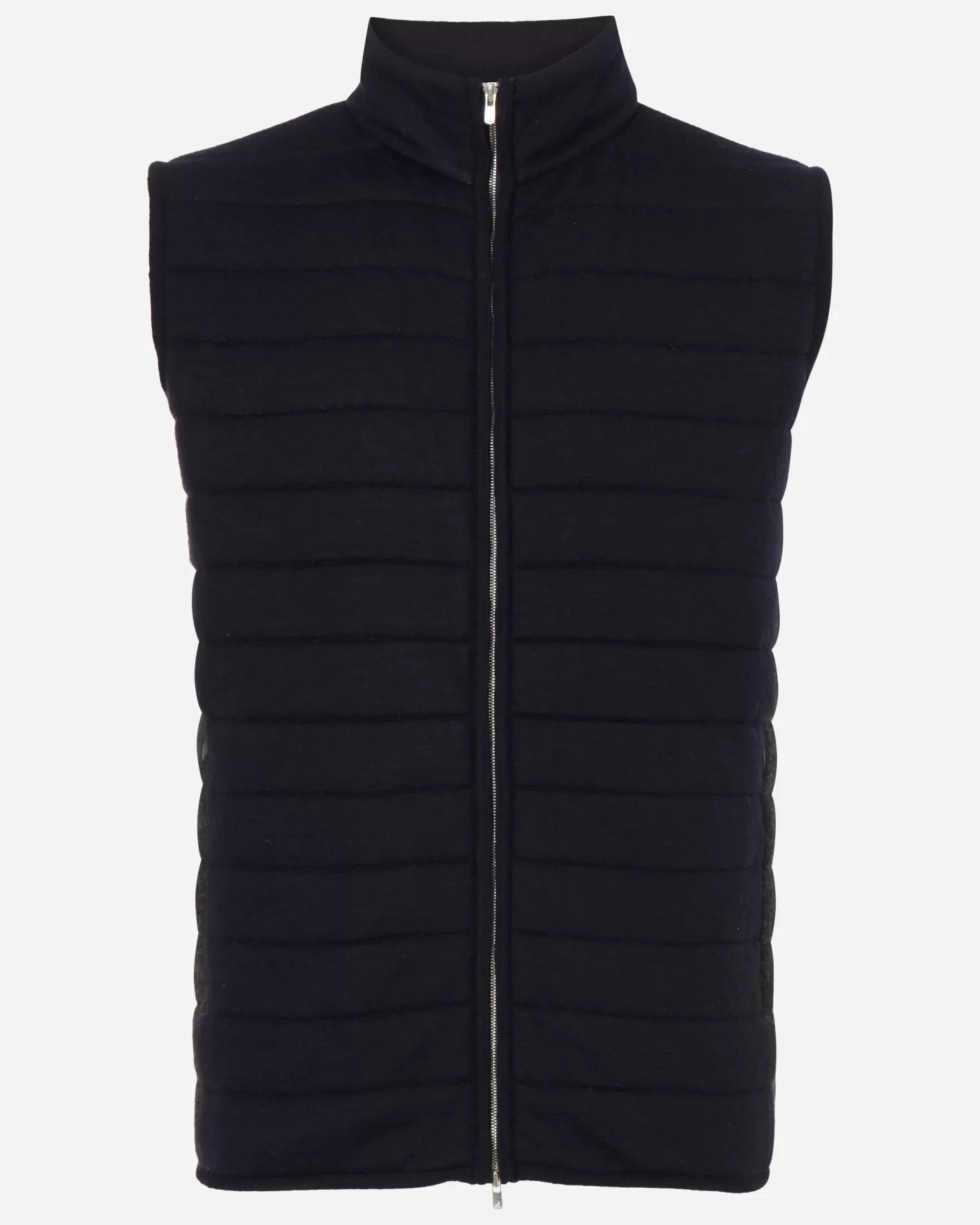 N.Peal Men's Smithfield Fine Gauge Cashmere Padded Gilet*Women Navy | Navy