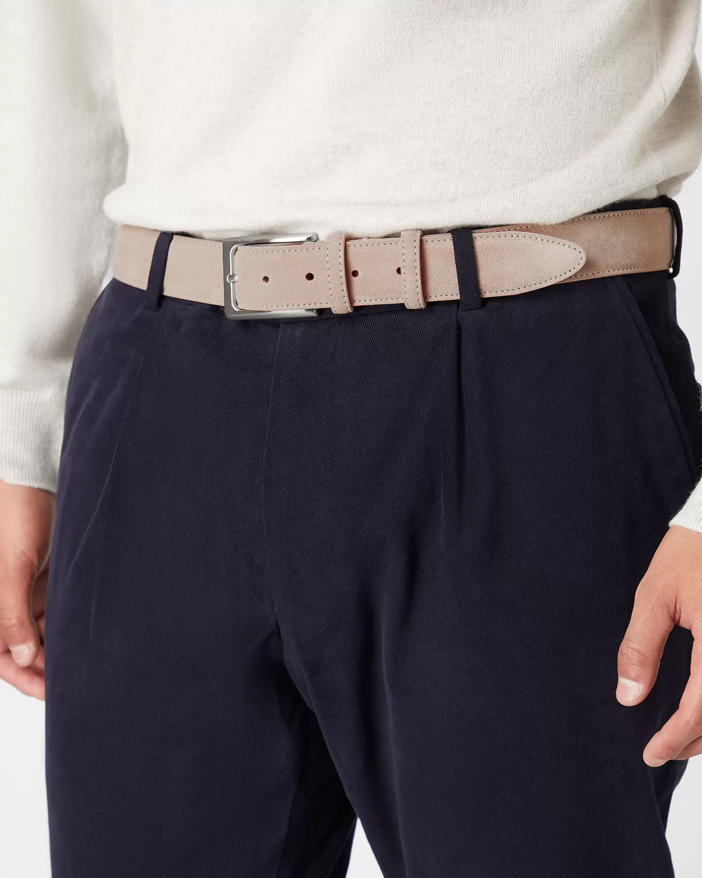 N.Peal Men's Suede Belt* Belts