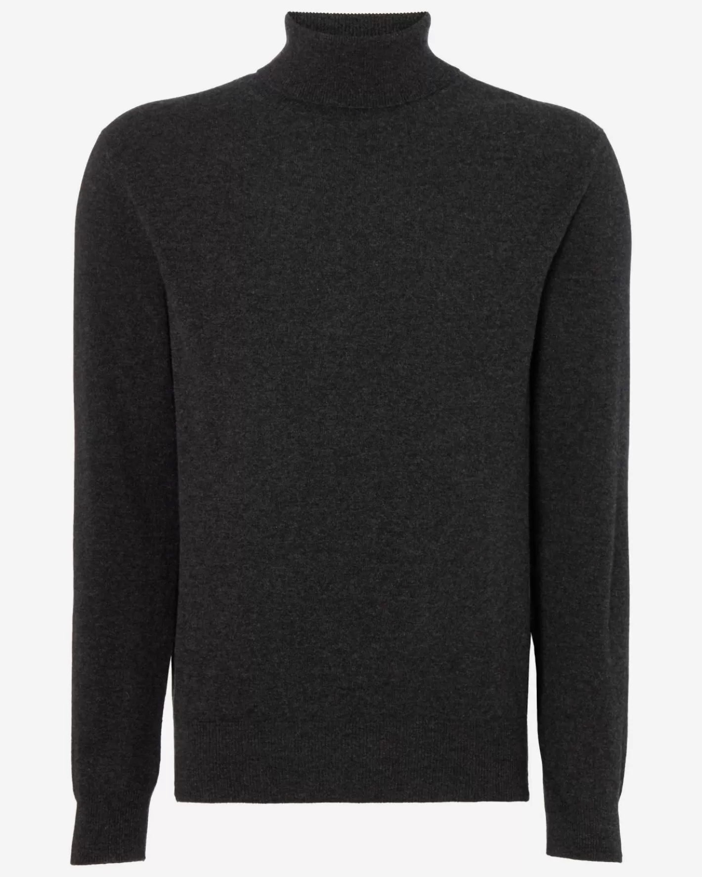 N.Peal Men's Trafalgar Turtle Neck Cashmere Sweater* Dark Grey | Classic Cashmere