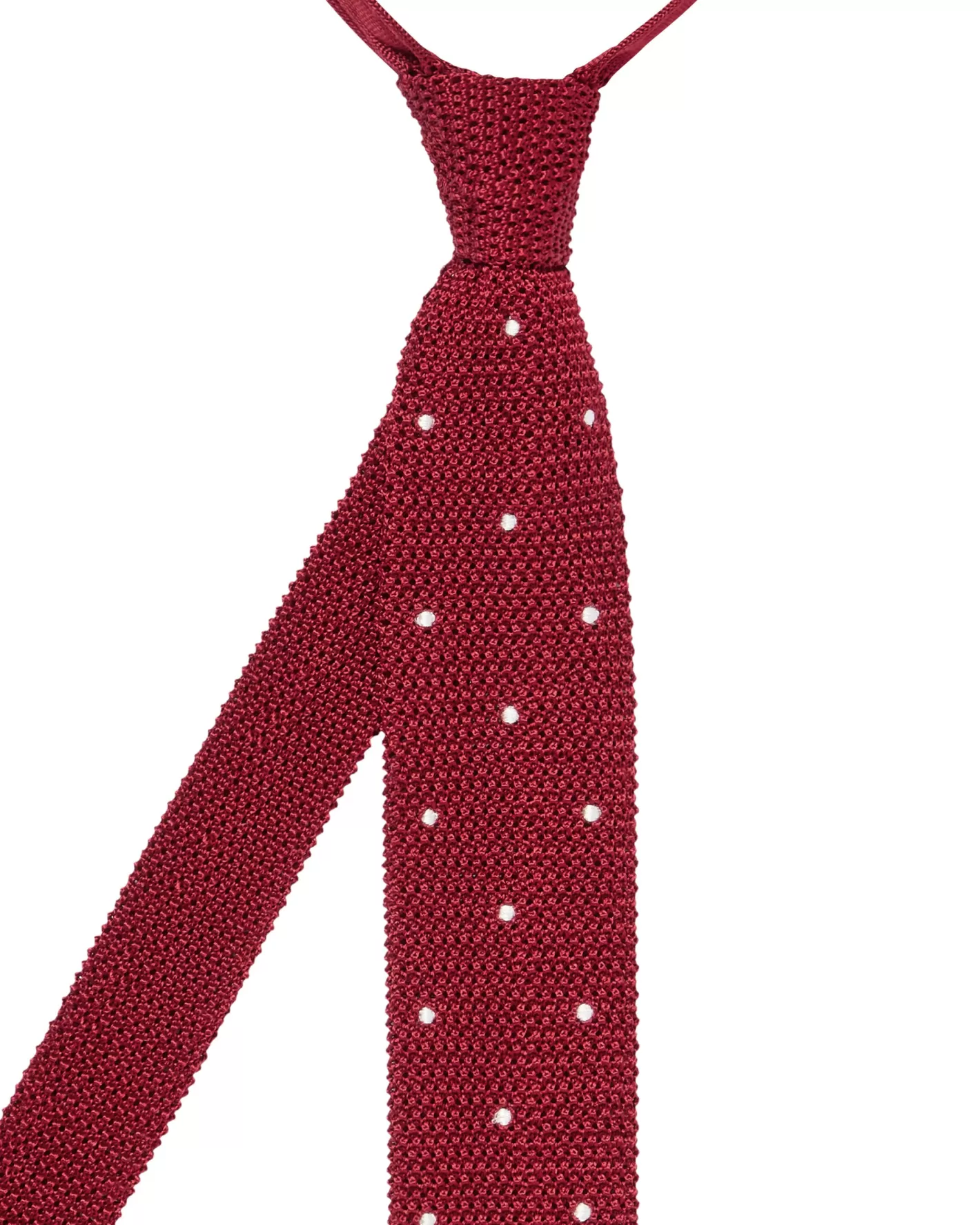 N.Peal Men's Tricot Pois Silk Tie* Ties