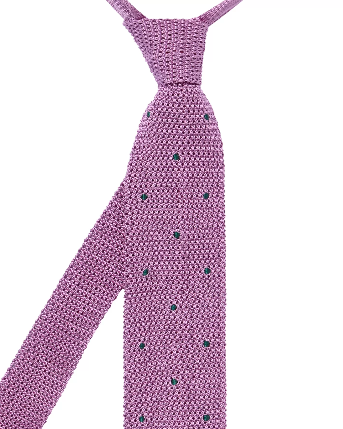 N.Peal Men's Tricot Pois Silk Tie* Ties