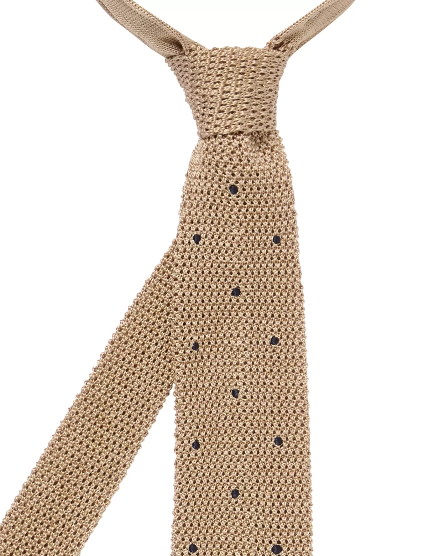 N.Peal Men's Tricot Pois Silk Tie* Ties