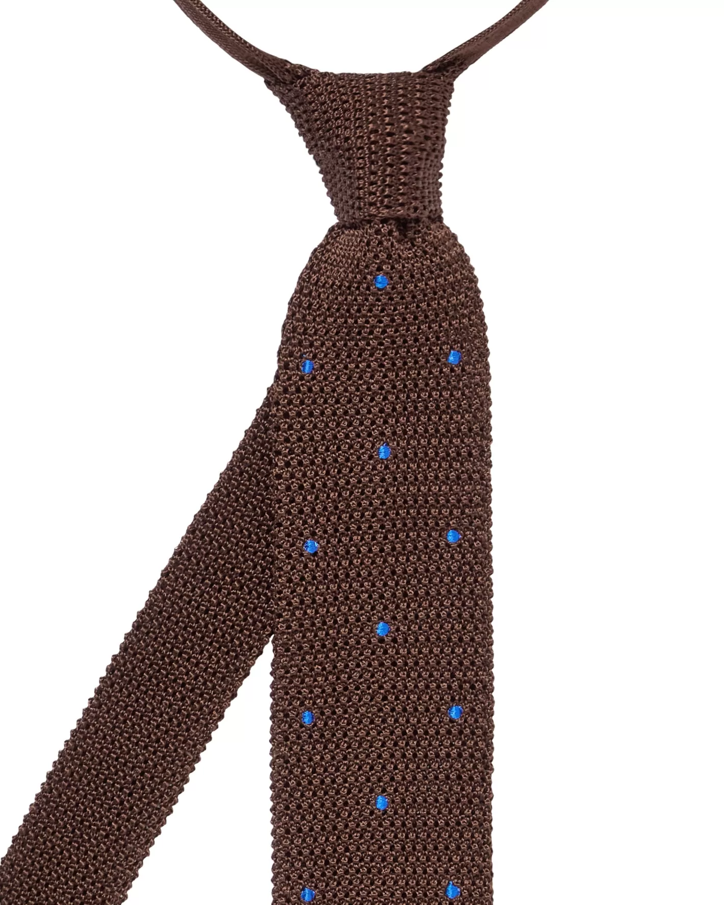 N.Peal Men's Tricot Pois Silk Tie* Ties