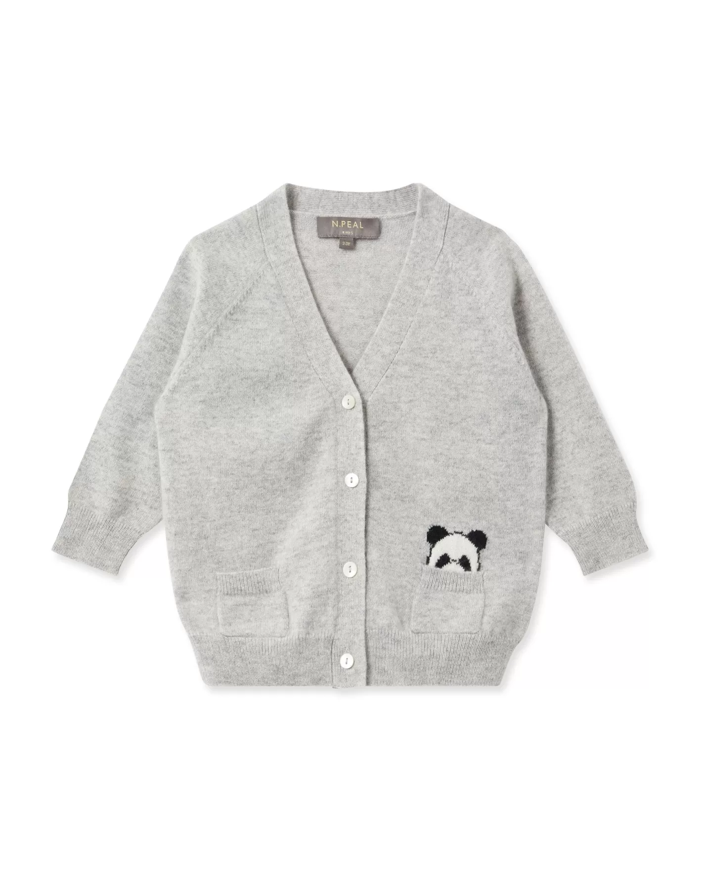 N.Peal Panda Pocket Cashmere Cardigan* Baby