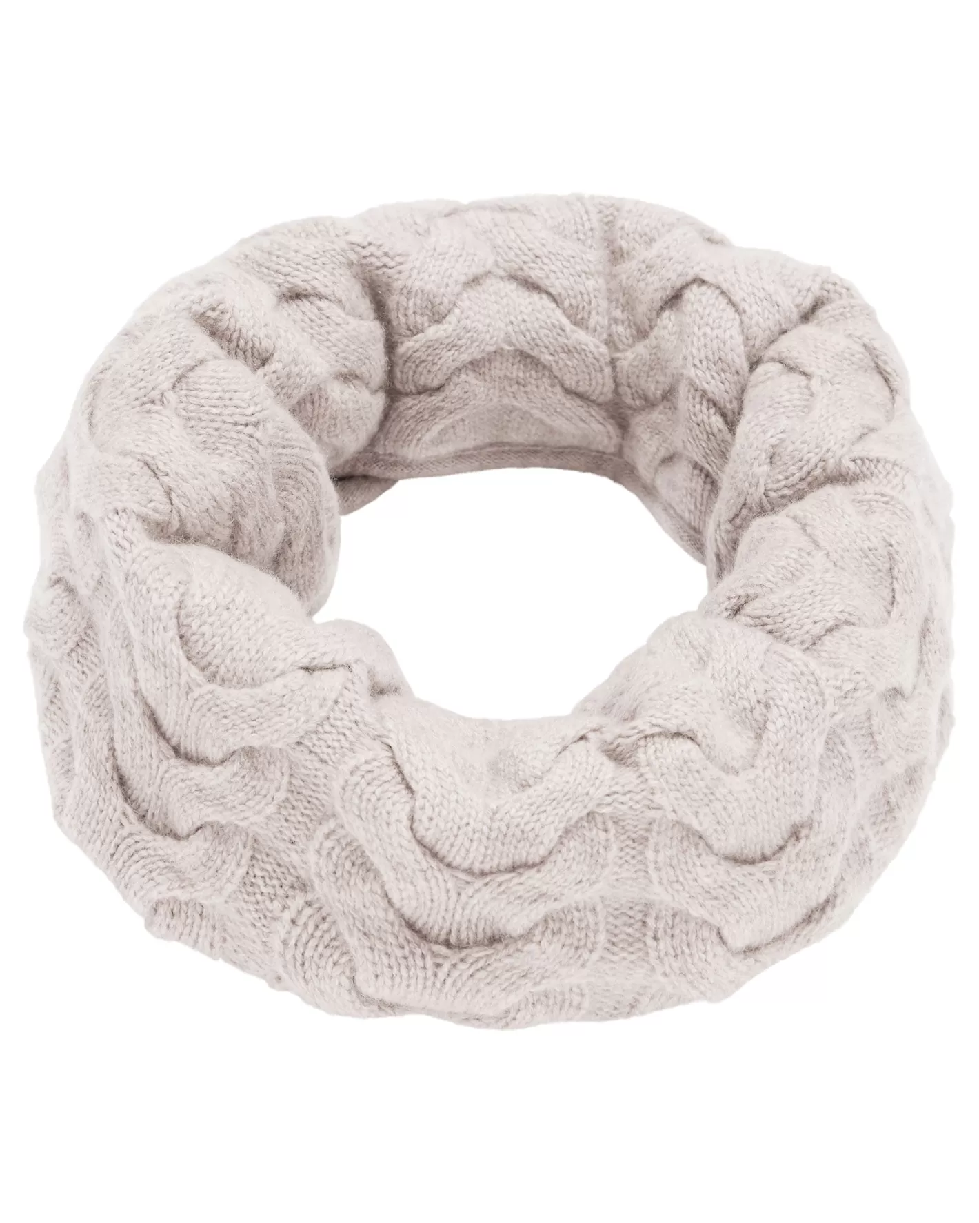 N.Peal Unisex Cable Cashmere Snood*Women Scarves | Cashmere Scarves