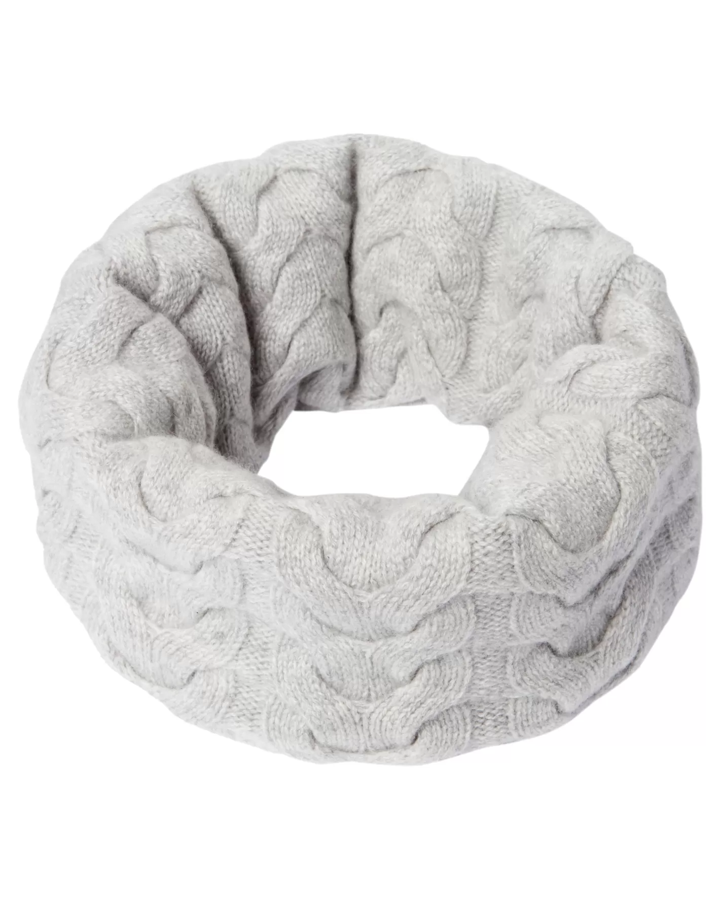 N.Peal Unisex Cable Cashmere Snood*Women Scarves | Cashmere Scarves