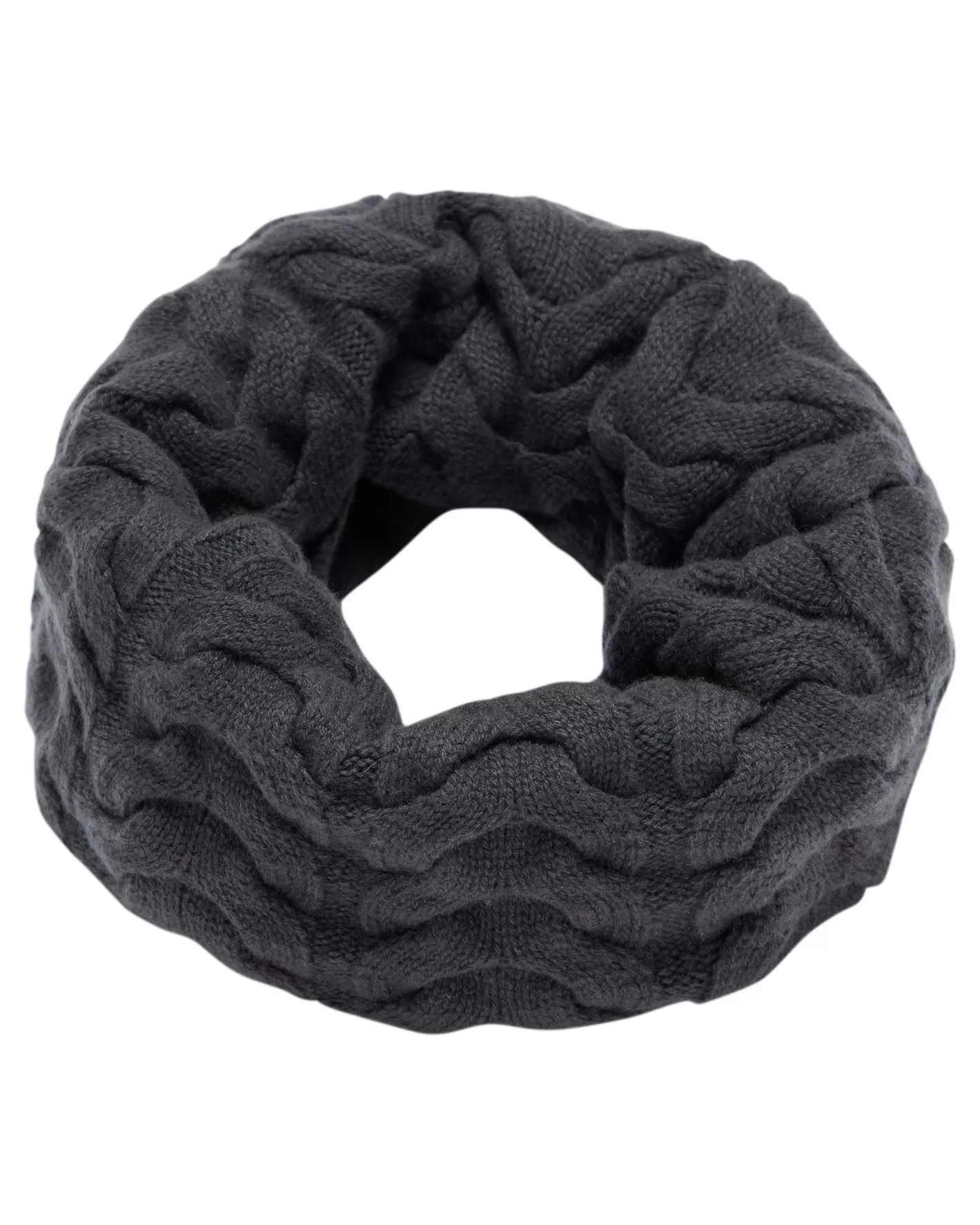 N.Peal Unisex Cable Cashmere Snood*Women Scarves | Cashmere Scarves