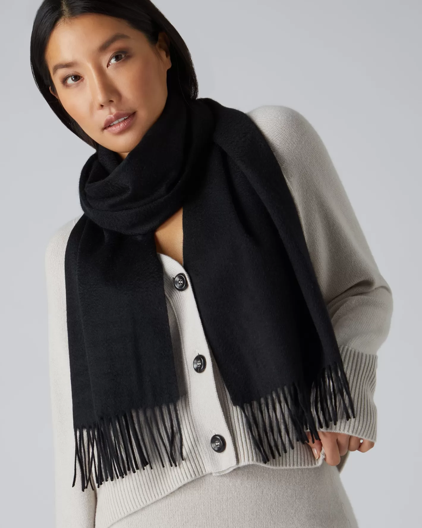 N.Peal Unisex Large Woven Cashmere Scarf*Women Scarves | Cashmere Scarves